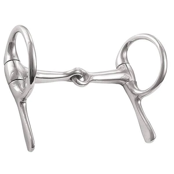 Snaffle Half Cheek Driving Bit, Stainless Steel, 4"