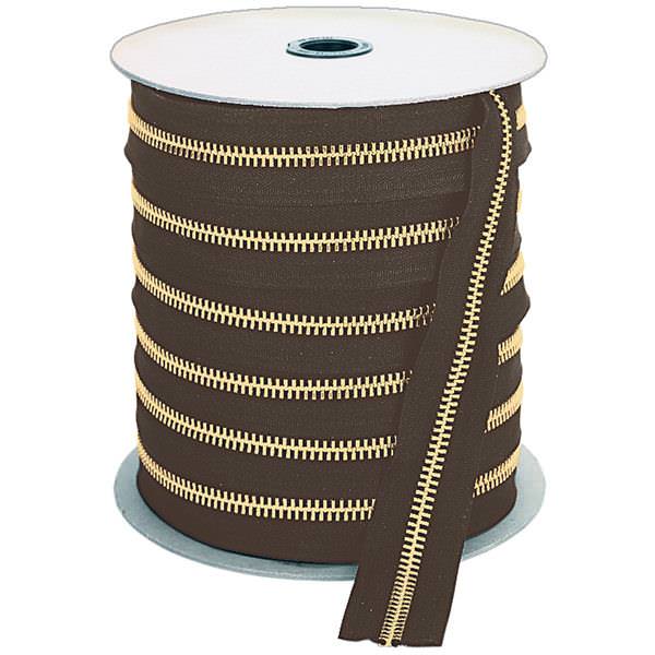 YKKÂ® #10 Bulk Zipper, Solid Brass