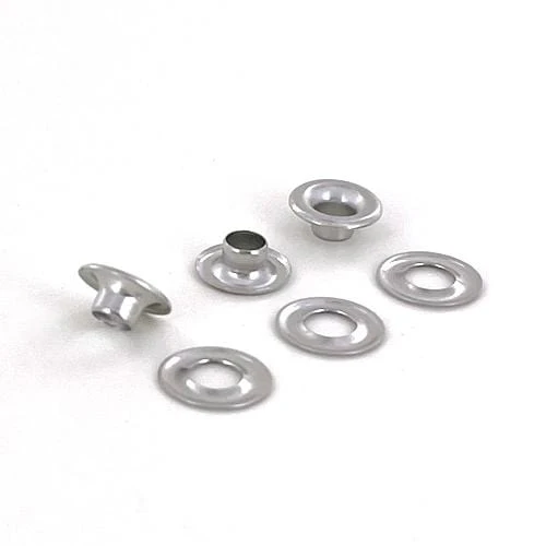 #00 Nickel, Grommets with Washers, 25-Gross, Solid Brass, #GWB-00-N
