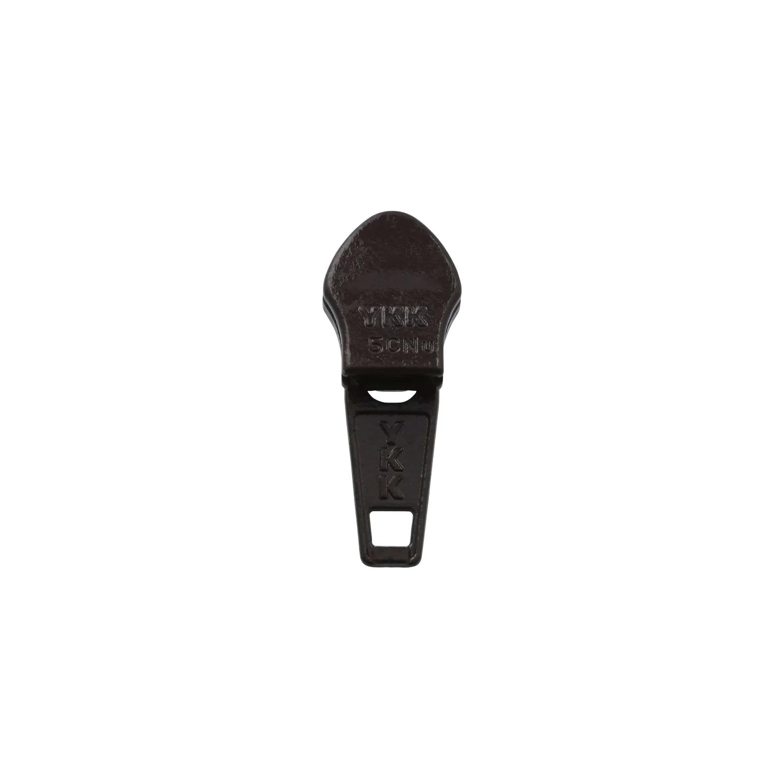 #5 Brown, Coil, YKK Short Tab Auto Lock Zipper Slider, Zinc Alloy, #5CN-3-BRO