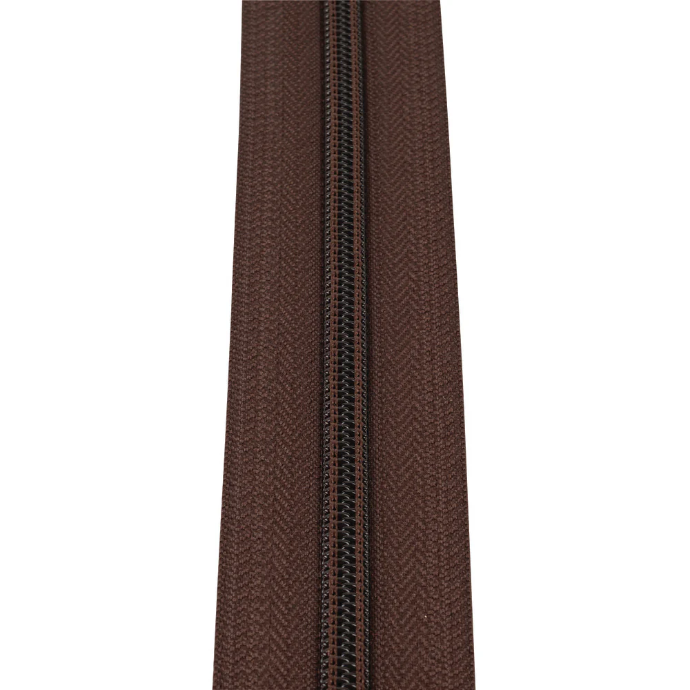 #5 Brown, YKK Coil Zipper Tape, Nylon, #5CN-BRO