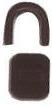 #5 Brown, YKK Vislon Top Stop, Zinc Alloy-PK10, #5V-T-BRO