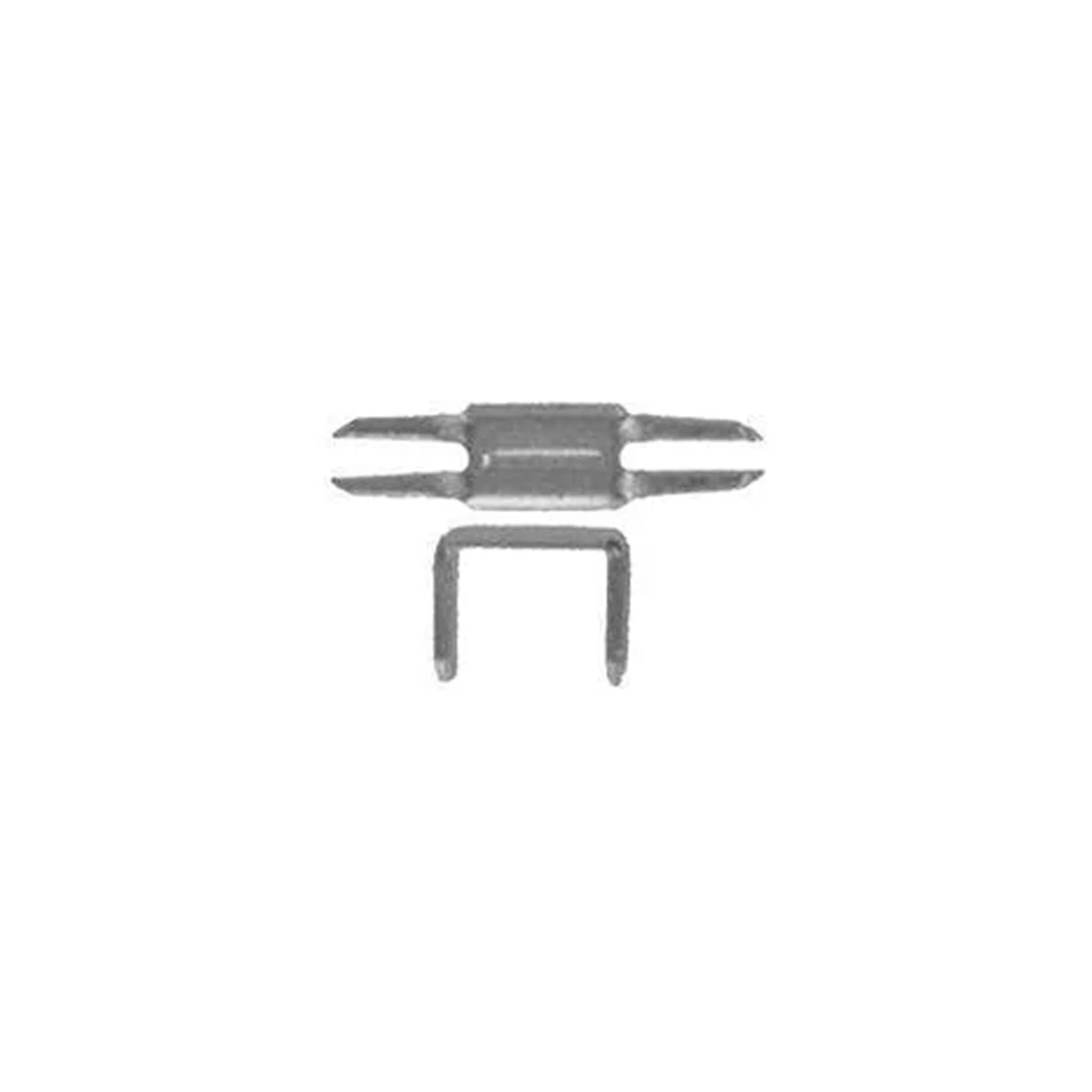 #7 Nickel, YKK 4-Prong Bottom Stop, Zinc Alloy-PK10, #7M-4P-NP