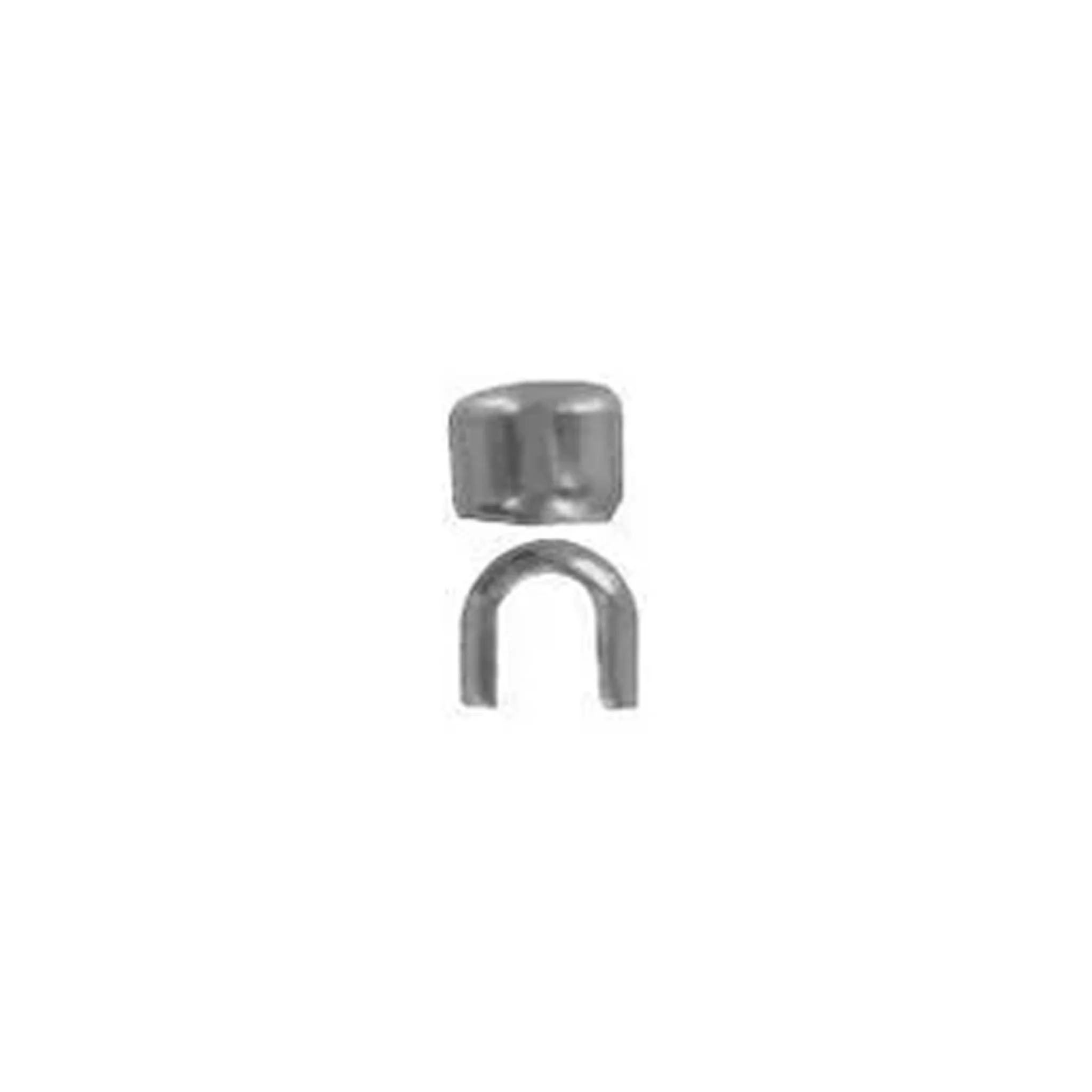 #7 Nickel, YKK Top Stop, Zinc Alloy-PK10, #7M-T-NP