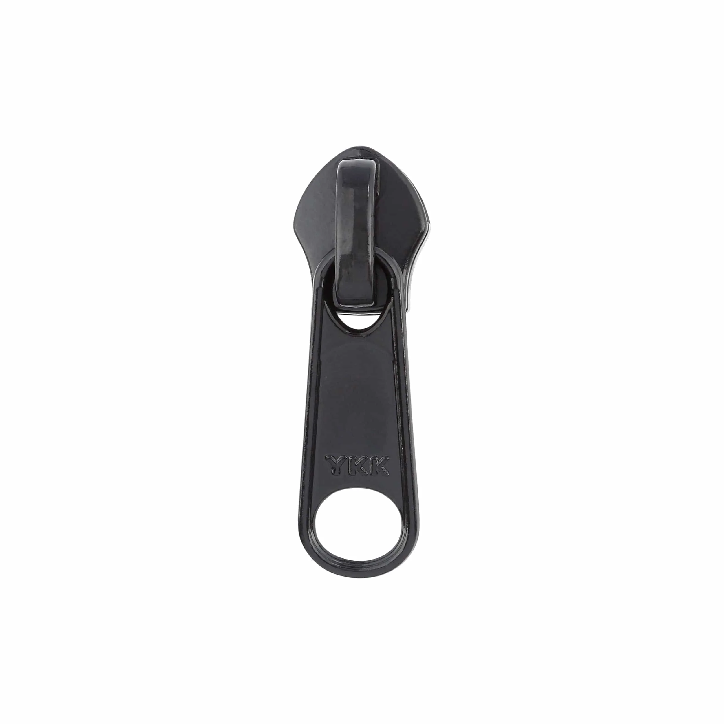 #8 Black, Coil, YKK Invisible Non-Lock Zipper Slider, Zinc Alloy, #8C-6-BLK