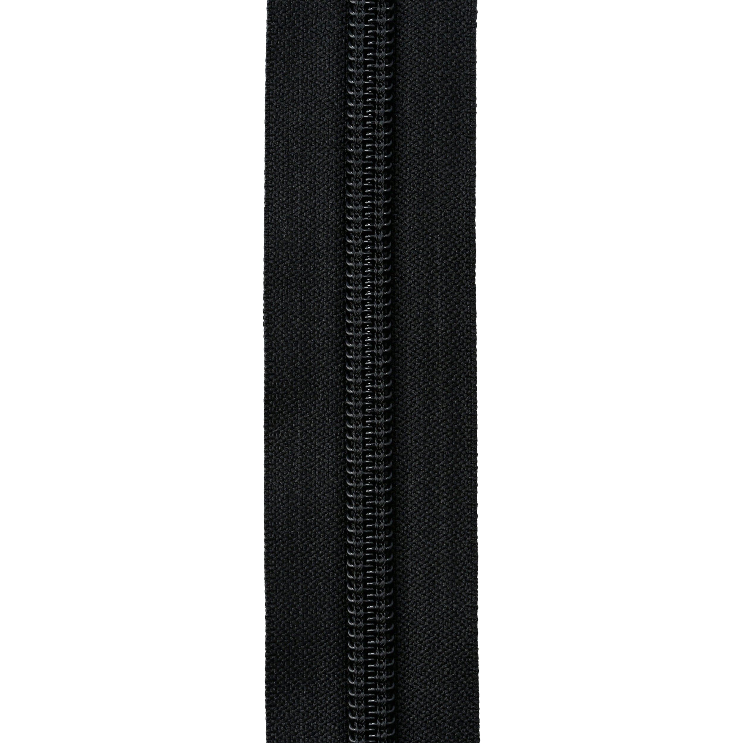 #9  Black, YKK Coil Zipper Tape, Nylon, #9C-BLK