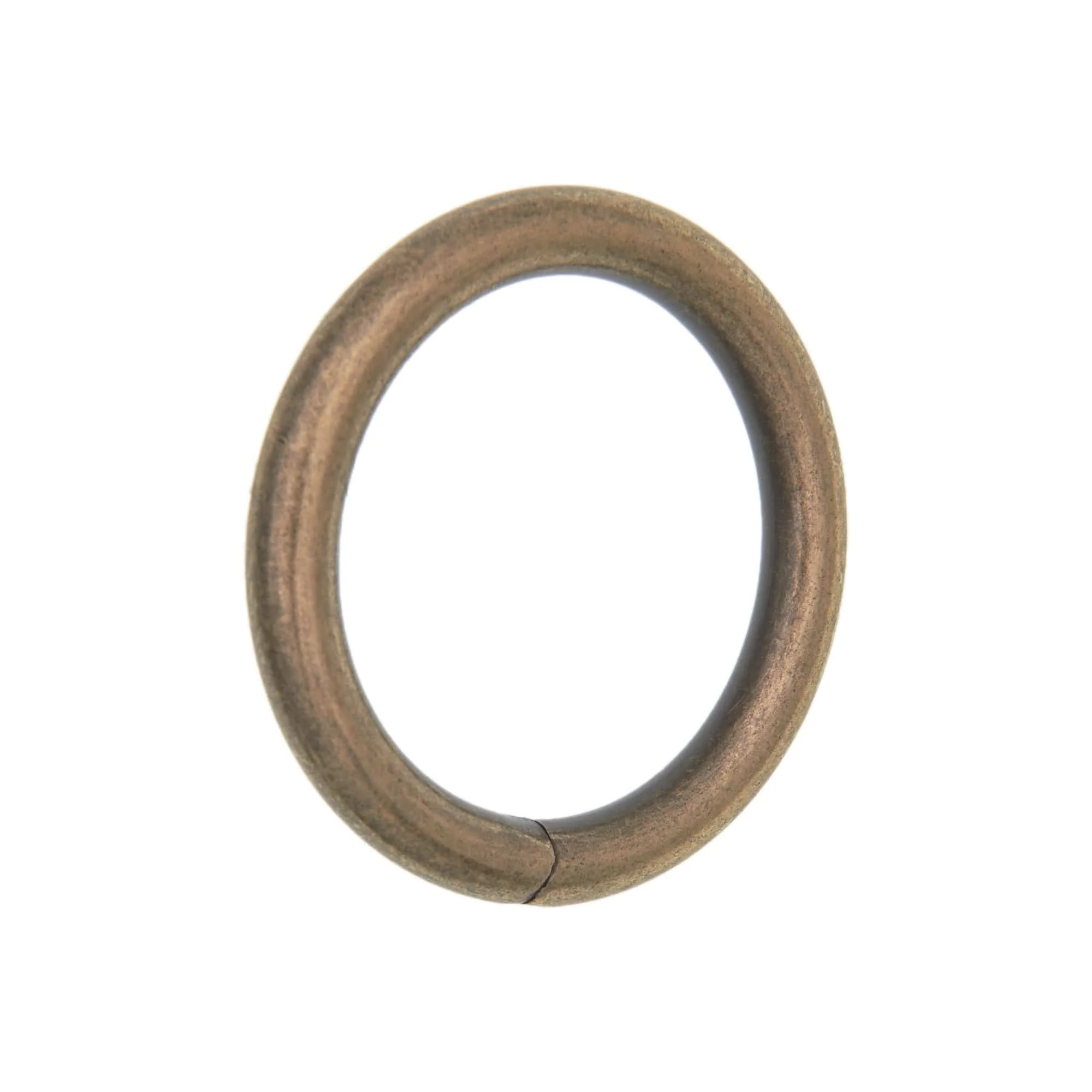 1 1/2" Anique Brass, Welded Round Ring, Steel, #P-2236-ANTB