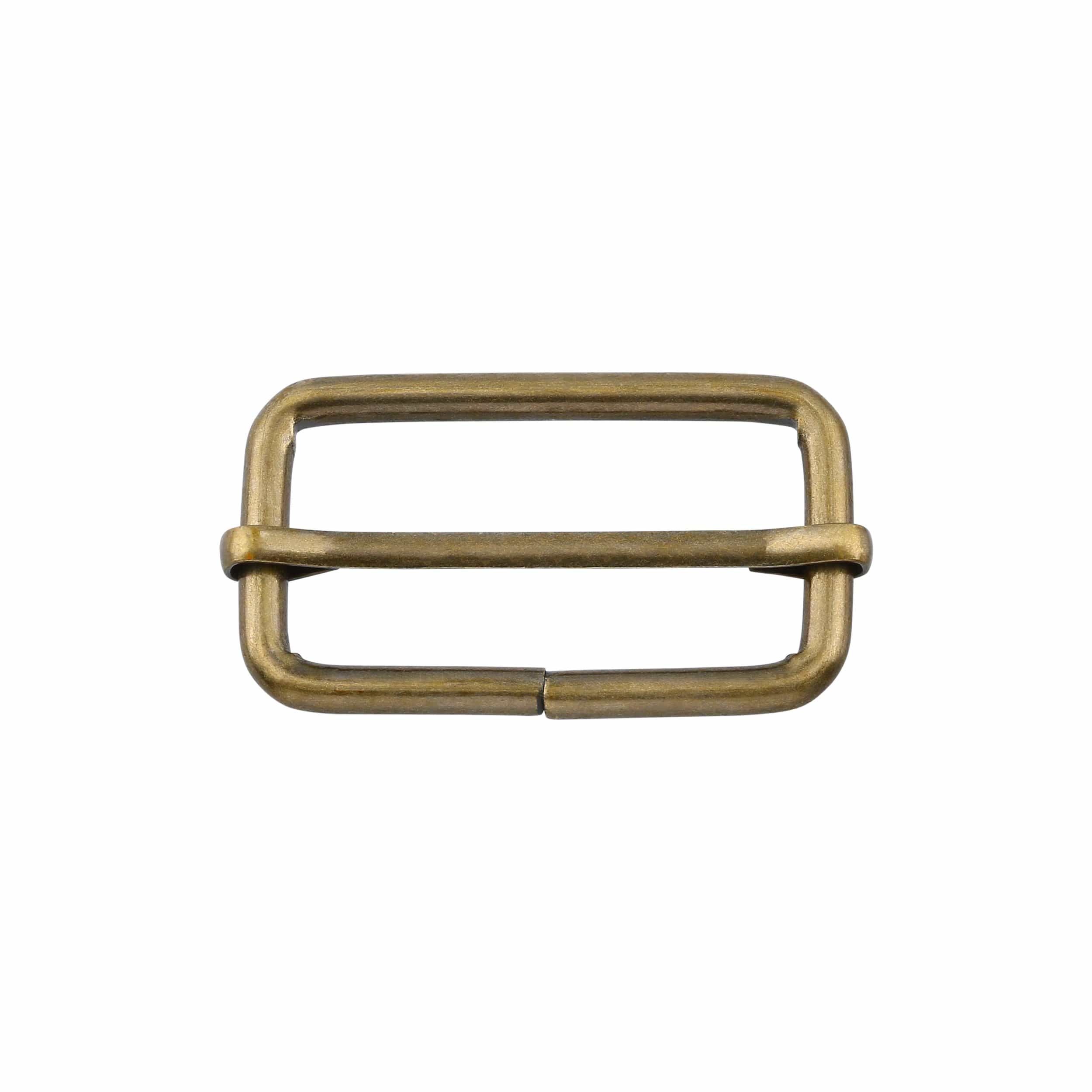 1 1/2" Antique Brass, Adjustable Strap Slide, Steel, #C-1662-ANTB