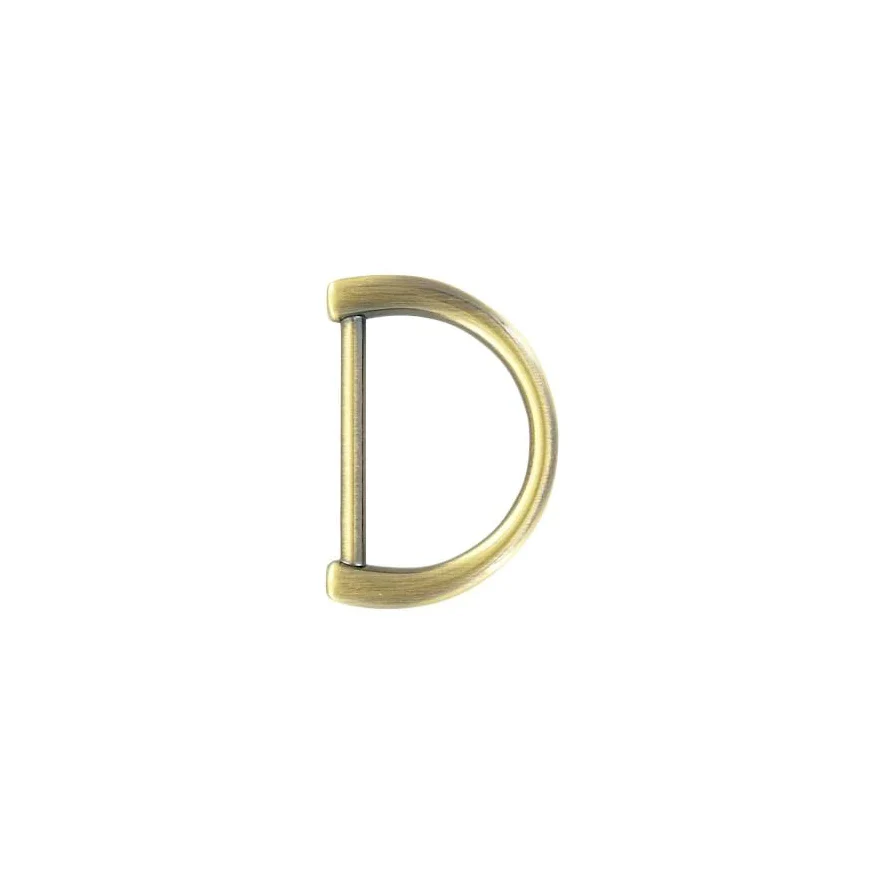 1 1/2" Antique Brass, D-Ring Handle Loop, Zinc Alloy, #P-3166-ANTB