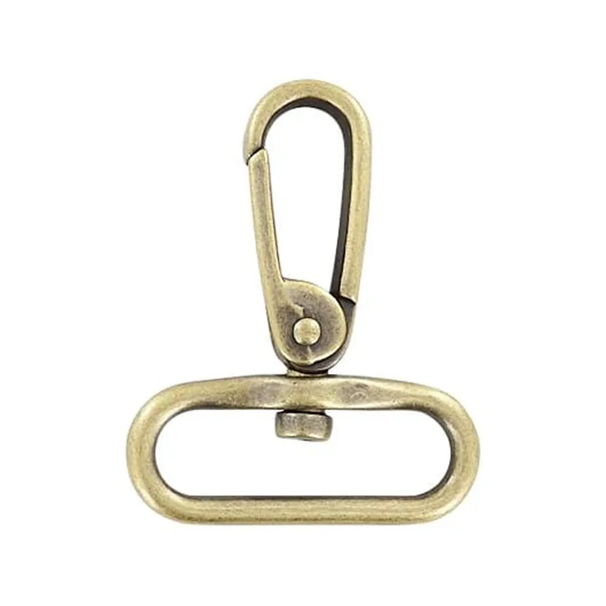 1 1/2" Antique Brass, Lever Swivel Snap Hook, Zinc Alloy, #P-2078-ANTB