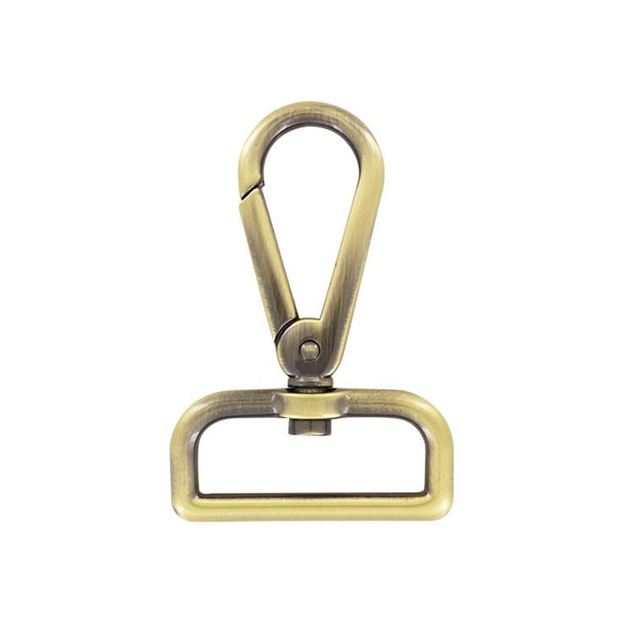1 1/2" Antique Brass, Lever Swivel Snap Hook, Zinc Alloy-PK4, #P-2831-ANTB