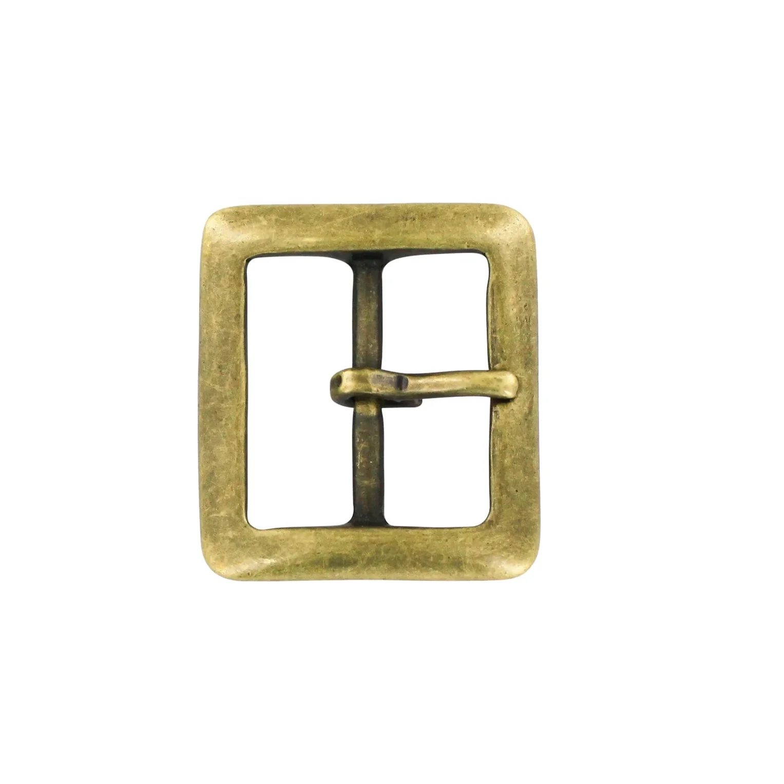 1 1/2" Antique Brass, Sam Browne Center Bar Buckle, Solid Brass, #899-1-1-2-ANTB