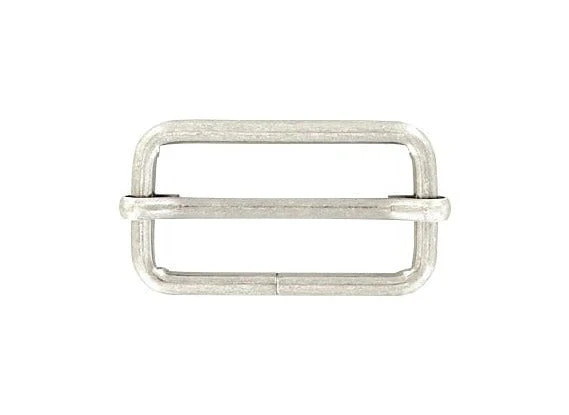 1 1/2" Antique Silver, Adjustable Strap Slide, Steel, #C-1662-ANTS