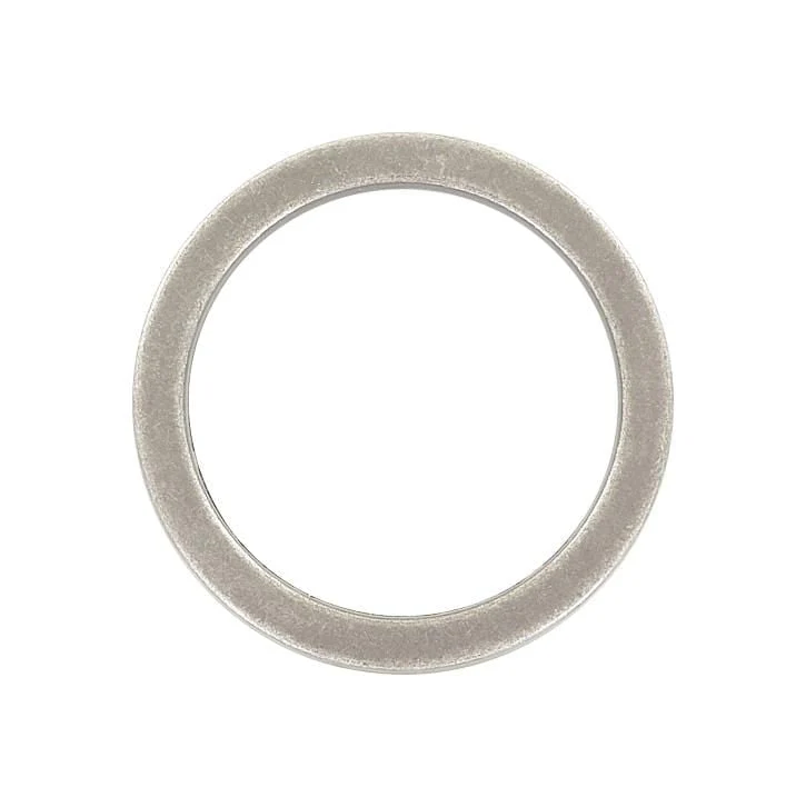 1 1/2" Antique Silver, Flat Round Ring, Zinc Alloy, #P-2551-ANTS