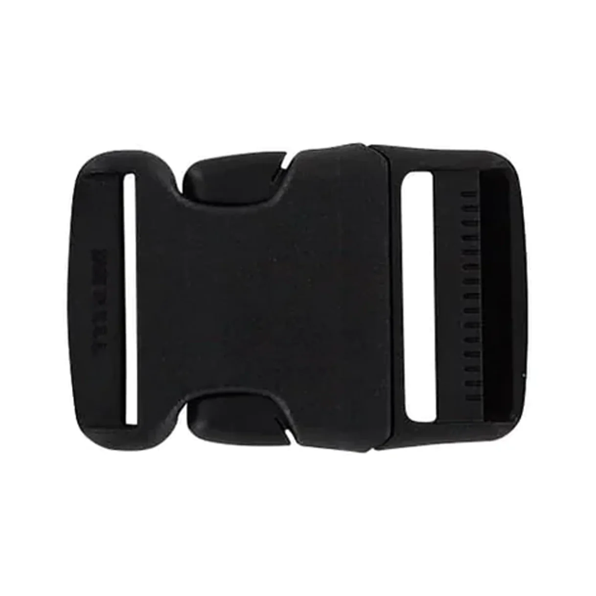 1 1/2" Black, Adjustable Side Side Squeeze Buckle, Plastic, #SS-1-1-2