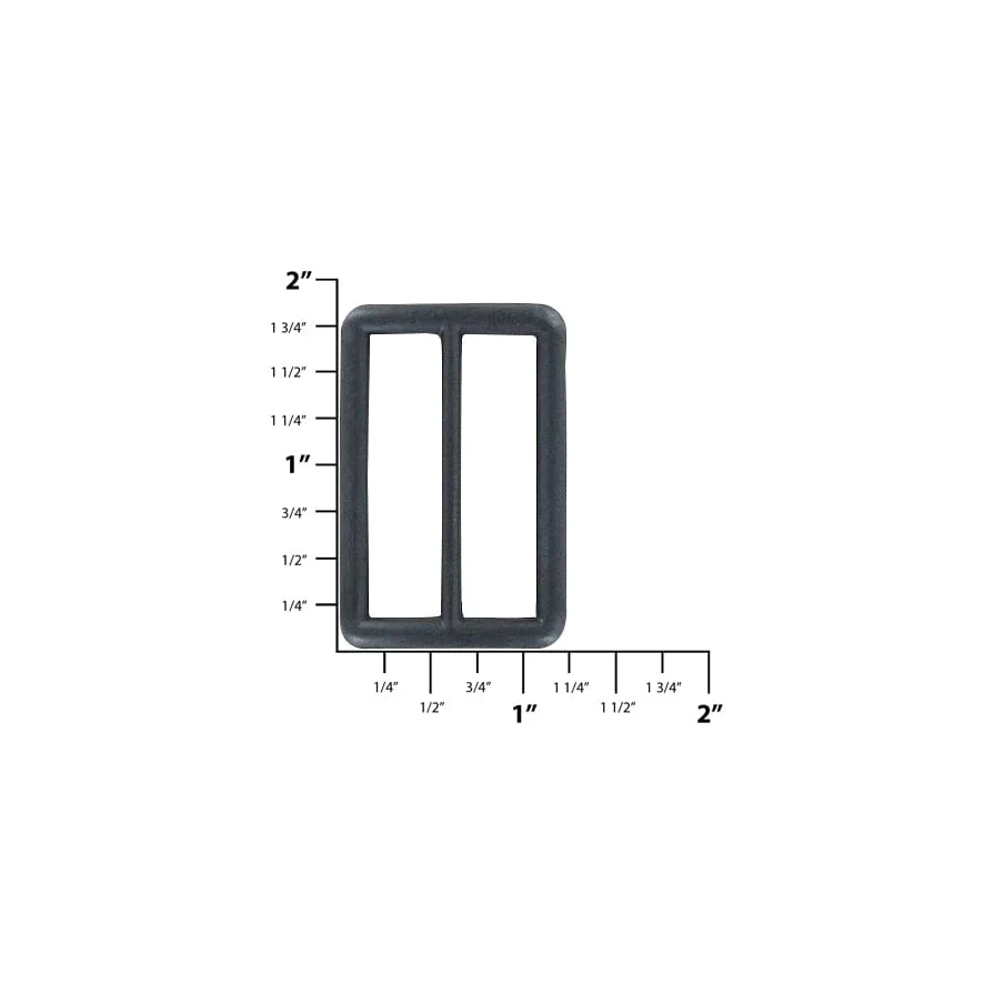 1 1/2" Black, Cast Concave Slide, Zinc Alloy, #C-1313-BLK