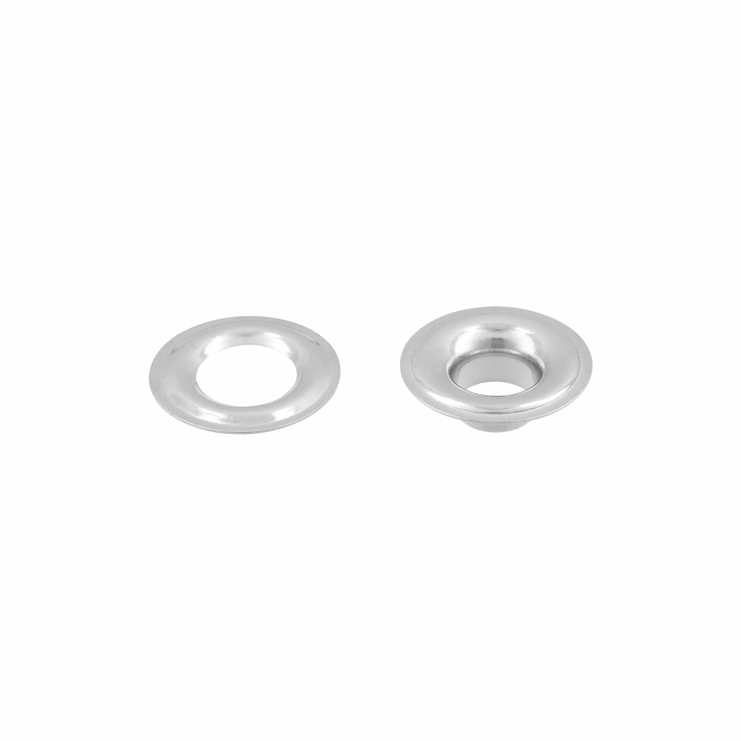 #1 Nickel, Grommet with Washer, Solid Brass - 12 pk, #GROM-1-SBN