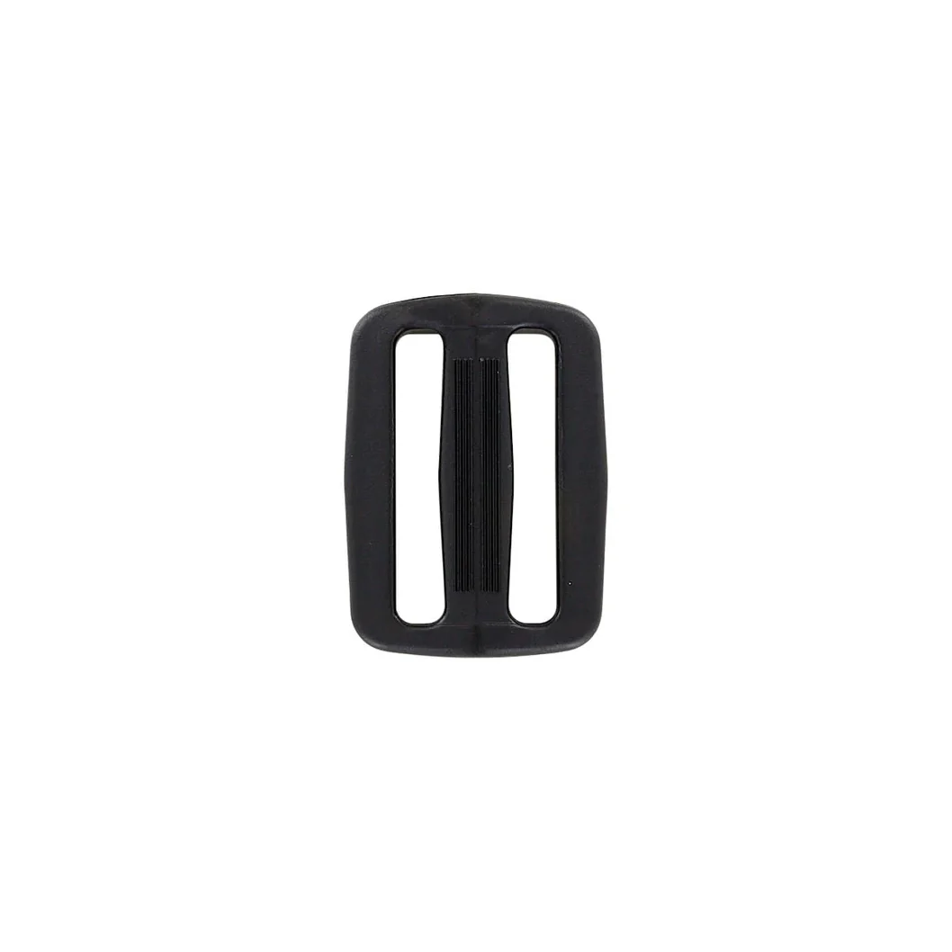 1 1/2" Black, Sliplock Tri-Glide Slide Buckle, Plastic, #SL-1-1-2