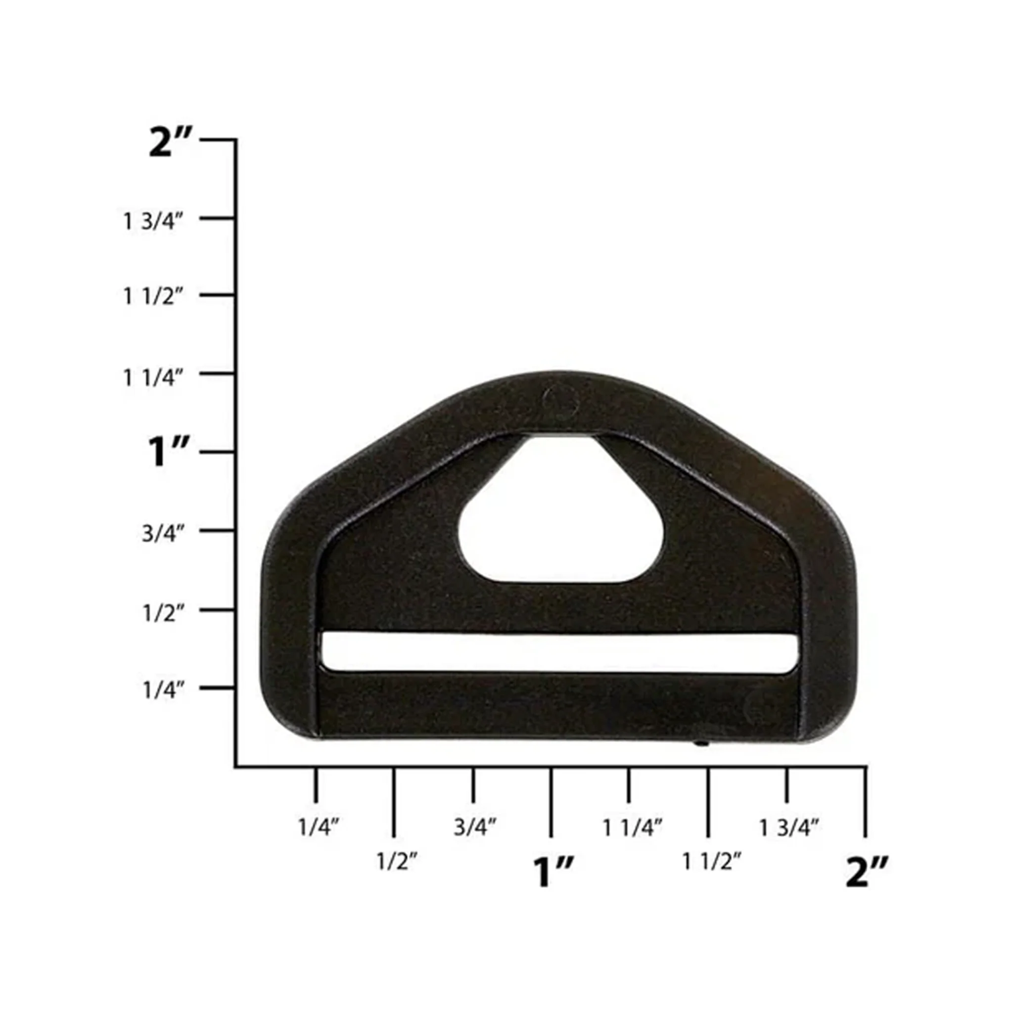1 1/2" Black, Strap Loop with Snap Hook, Plastic, #SHL-1-1-2
