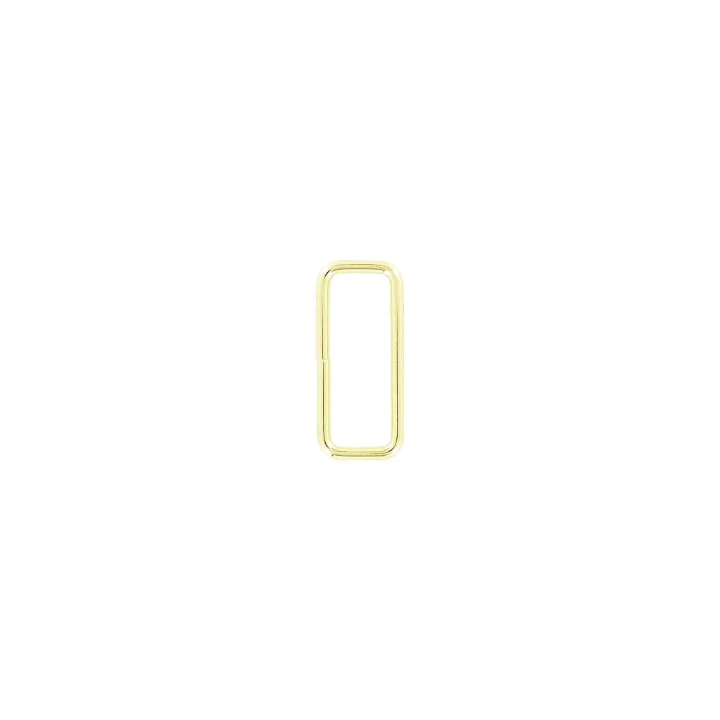 1 1/2" Brass Plate, Split Rectangular Ring, Steel, #C-25-1-1-2BP