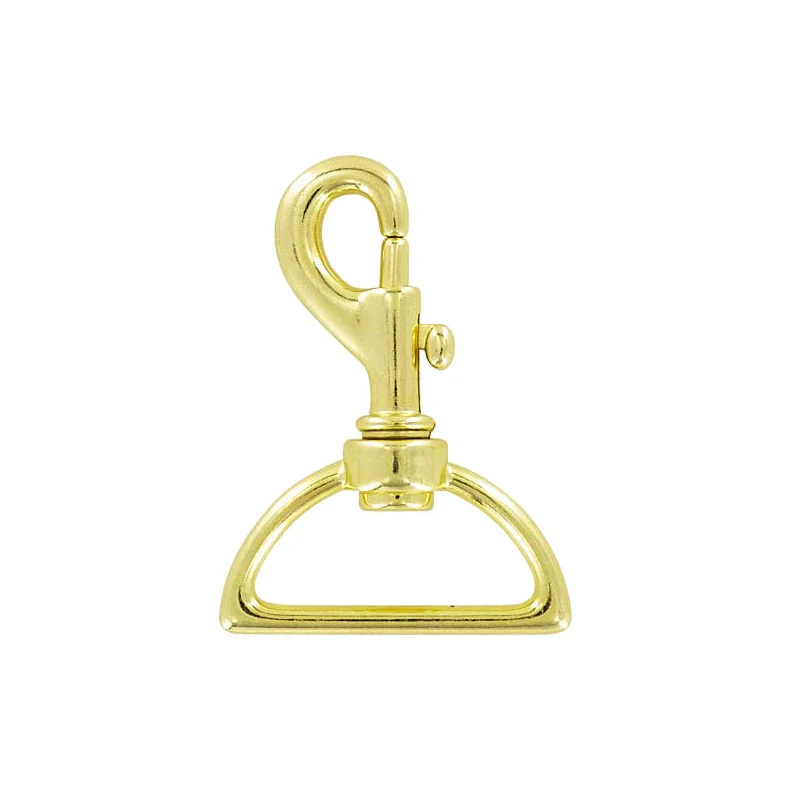 1 1/2" Brass, Bolt Swivel Snap Hook, Zinc Alloy, #P-1753-BP