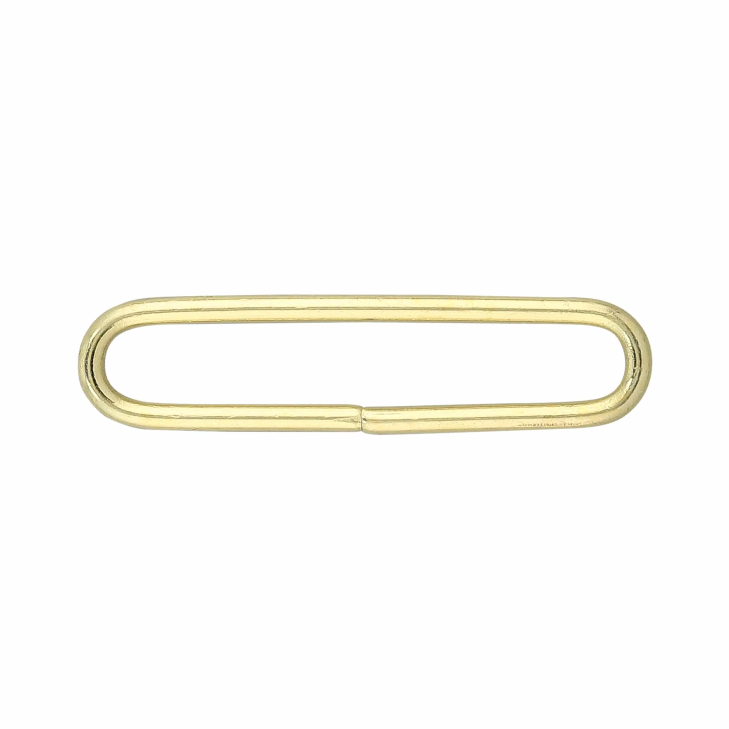 1 1/2" Brass, Split Oval Ring, Solid Brass, #P-3246-1-1-2