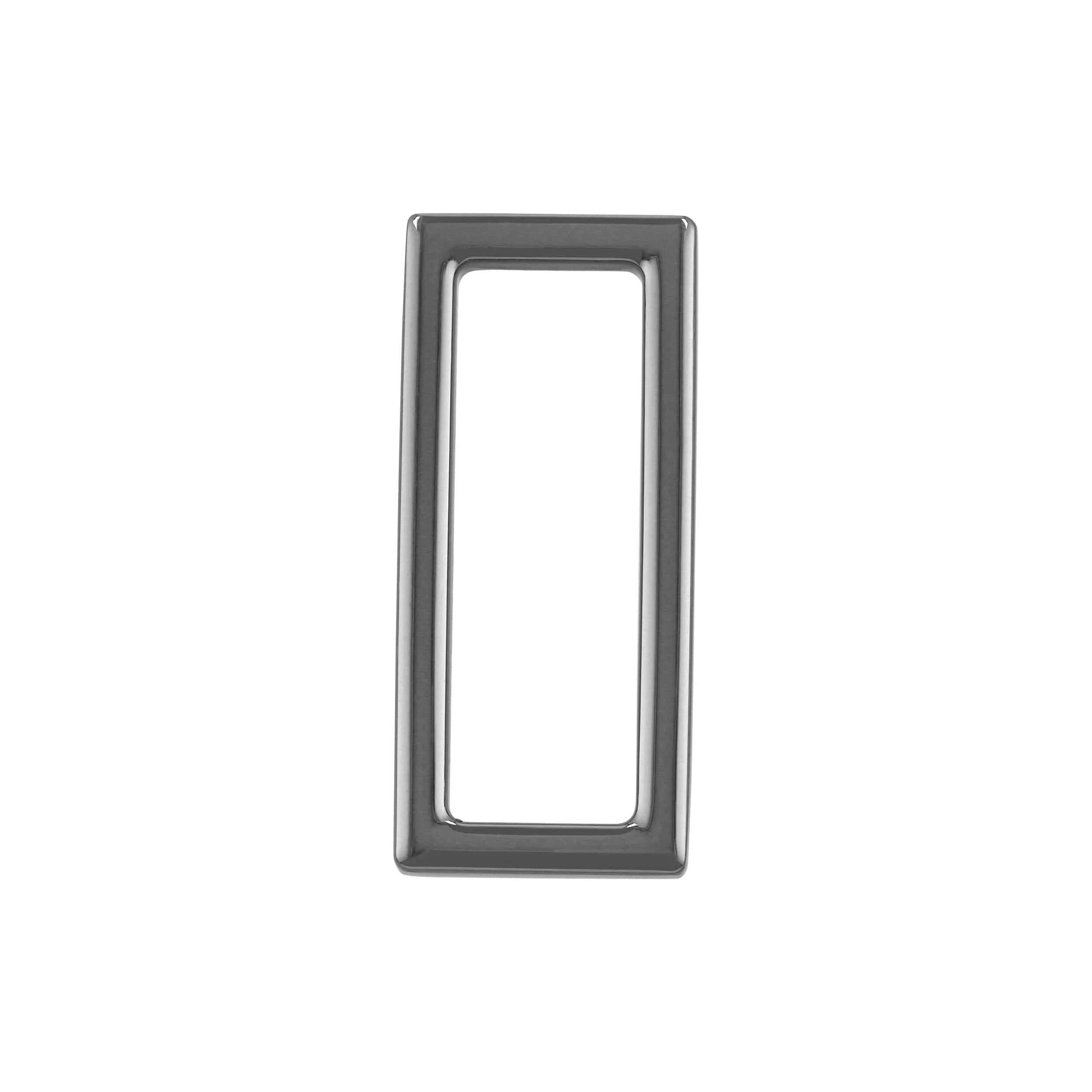 1 1/2" Gunmetal, Rectangular Ring, Zinc Alloy, #P-3114-GUNM