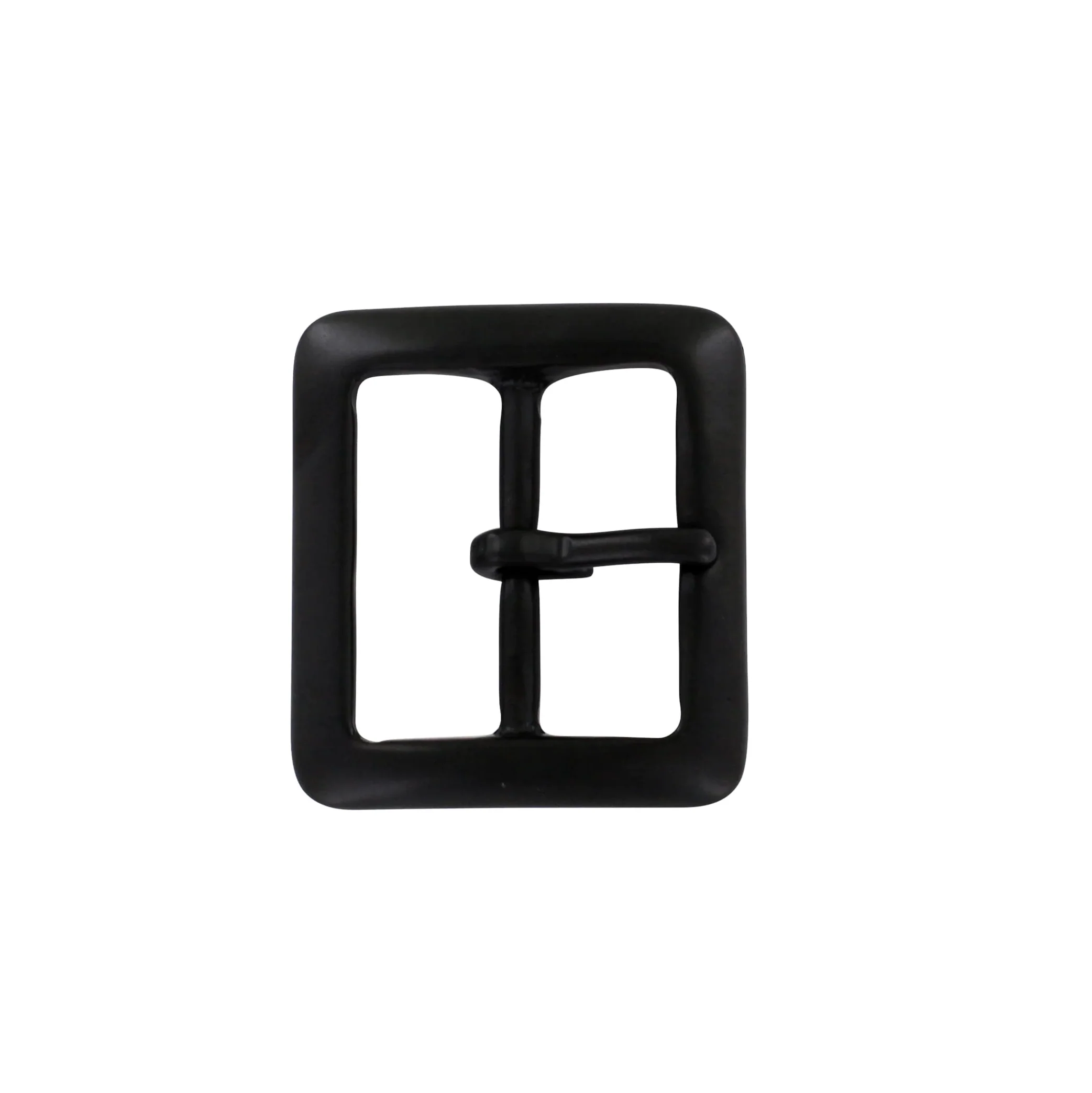 1 1/2" Matte Black, Sam Browne Center Bar Buckle, Solid Brass, #899-1-1-2-BLK