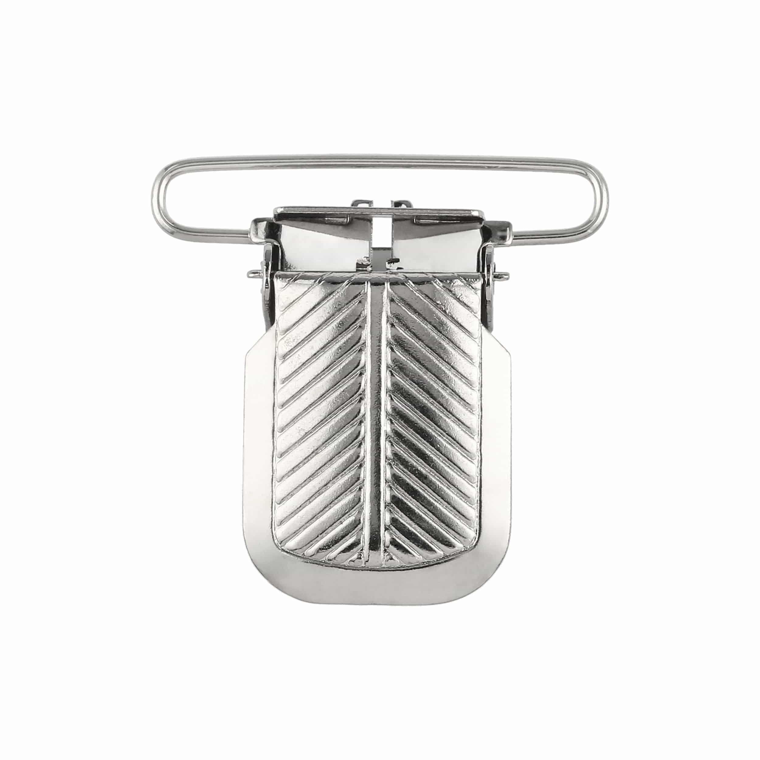 1 1/2" Nickel,  Suspender Clip, Steel, #C-1269-112-NP
