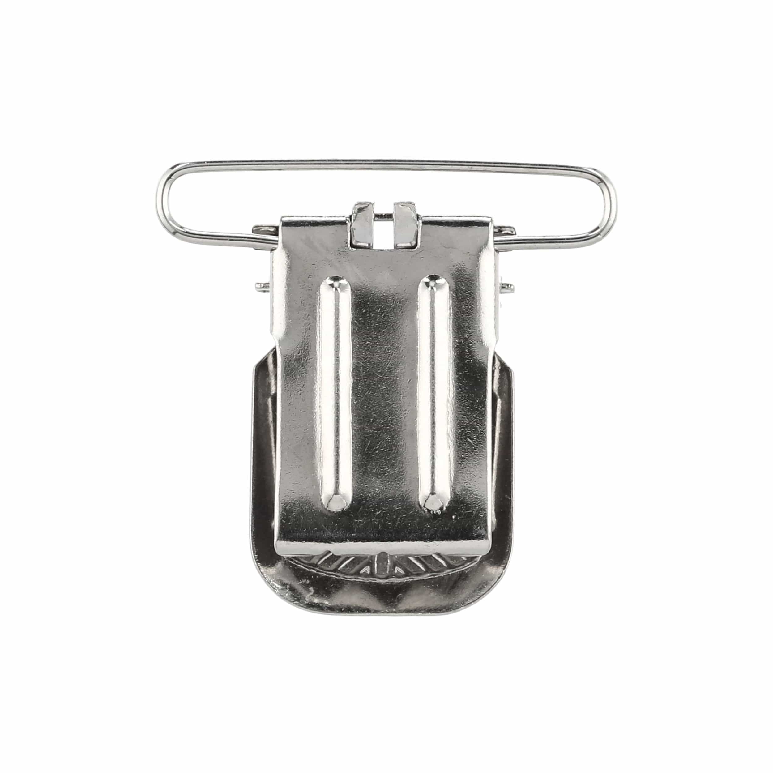 1 1/2" Nickel, Suspender Clip, Steel, #C-1269-112-NP