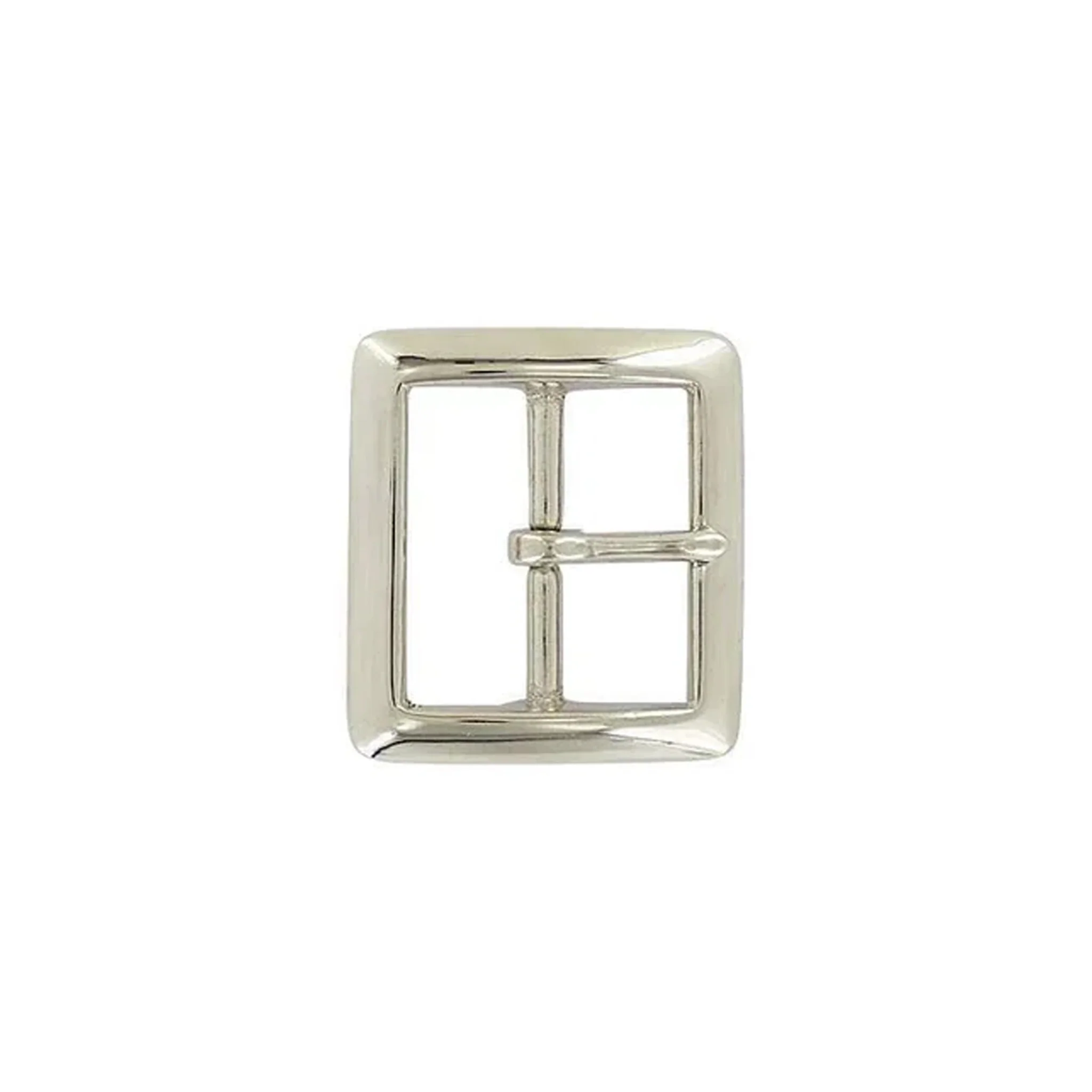 1 1/2" Nickel, Sam Browne Center Bar Buckle, Solid Brass, #899-1-1-2-N