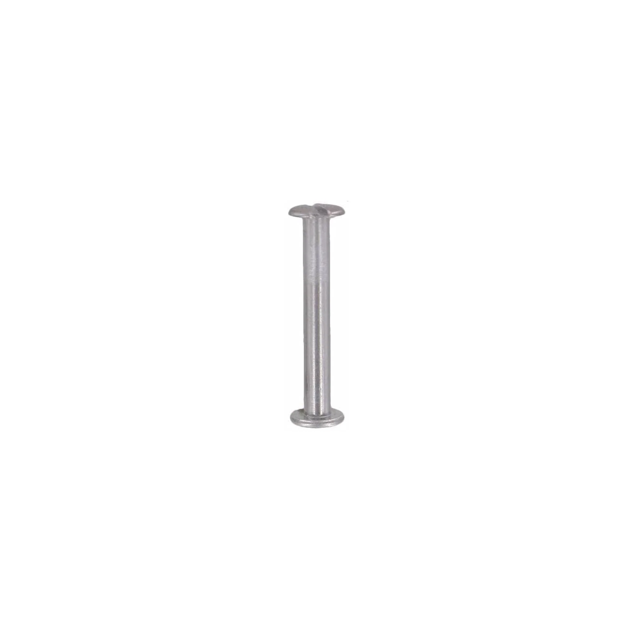 1 1/2" Nickel, Screw Post, Aluminum-PK10, #L-1262-1-1-2