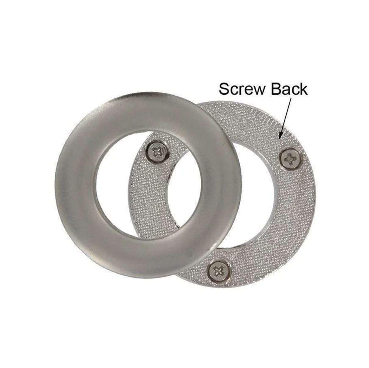 1 1/2" Nickel, Screw Together Eyelet, Zinc Alloy, #P-2970-NIC