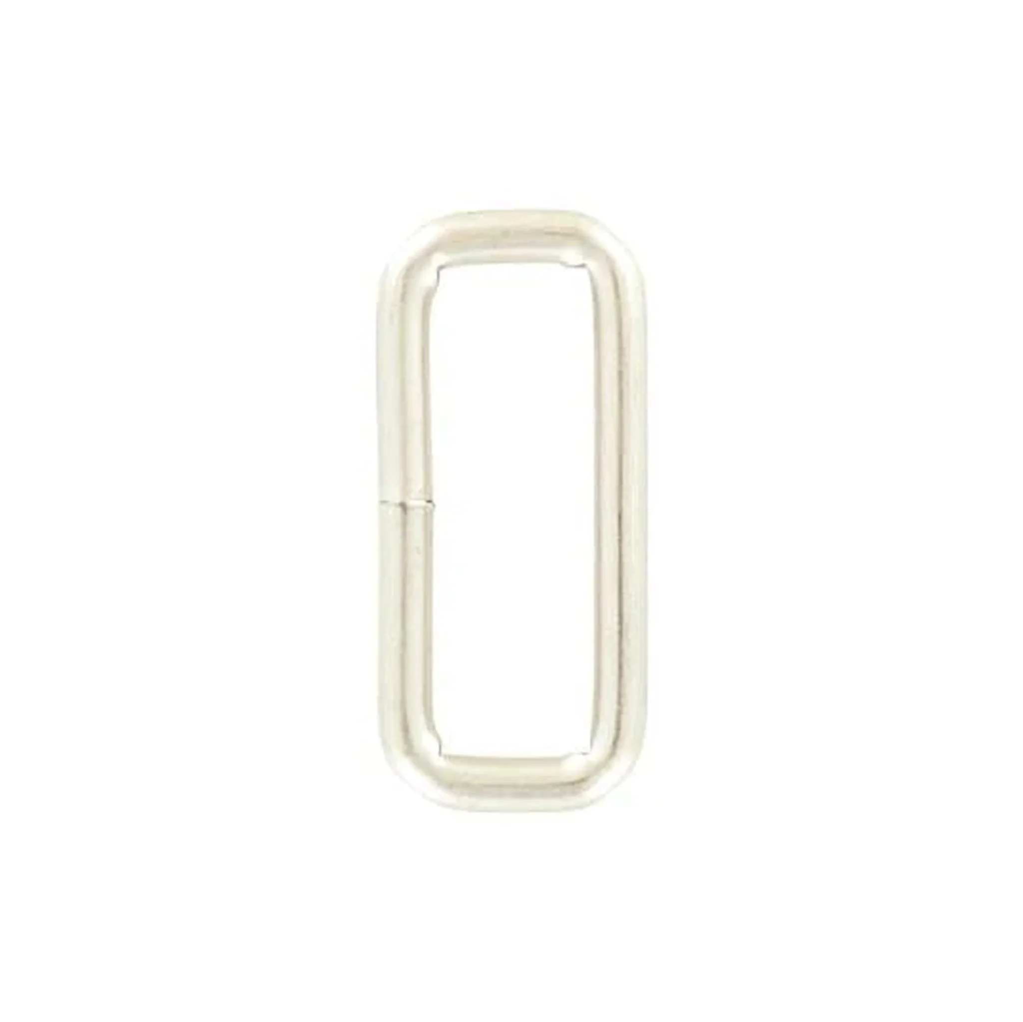 1 1/2" Satin Nickel, Welded Rectangular Ring, Steel, #P-2259
