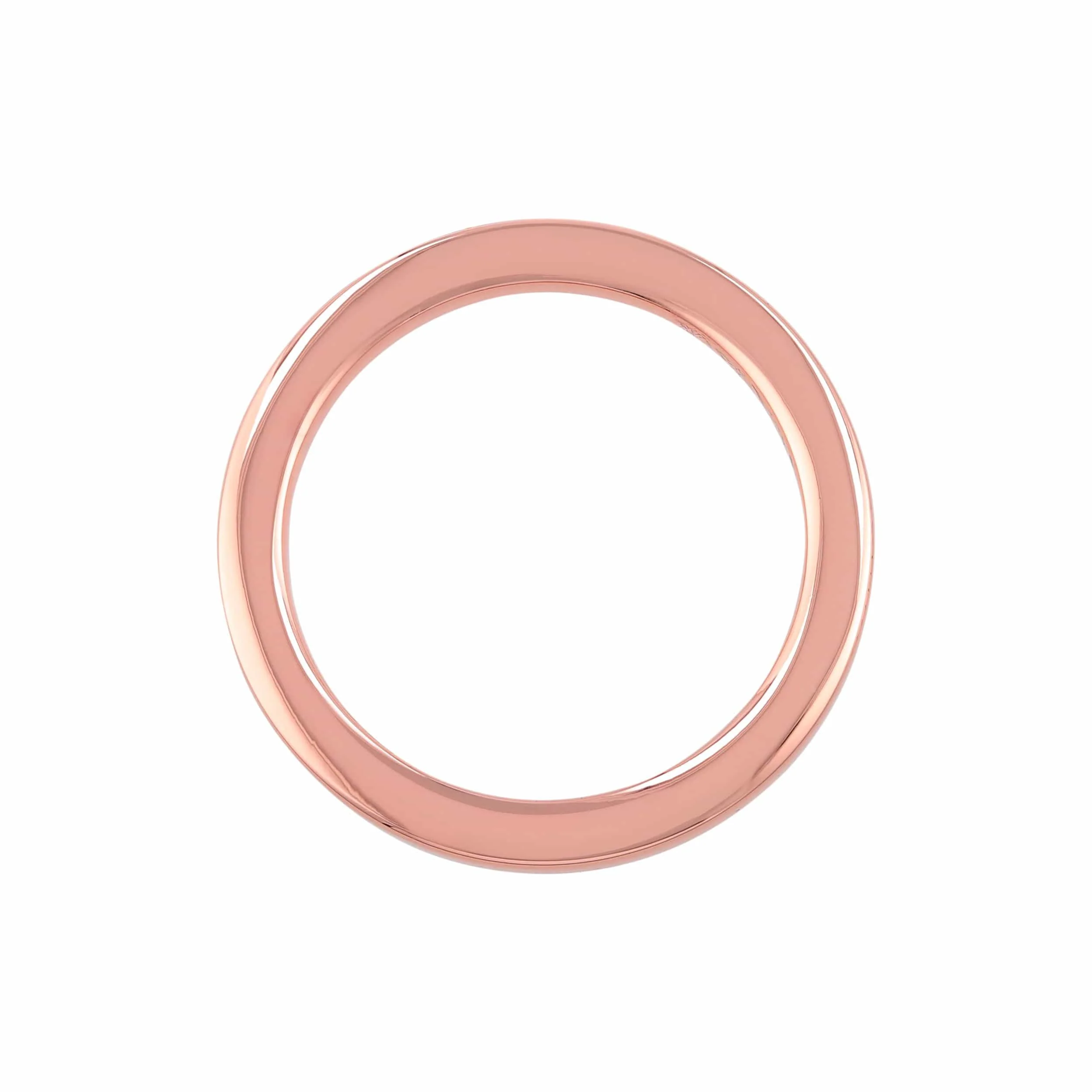 1 1/2" Shiny Copper, Cast Flat Round Ring, Zinc Alloy, #P-2551-CPR
