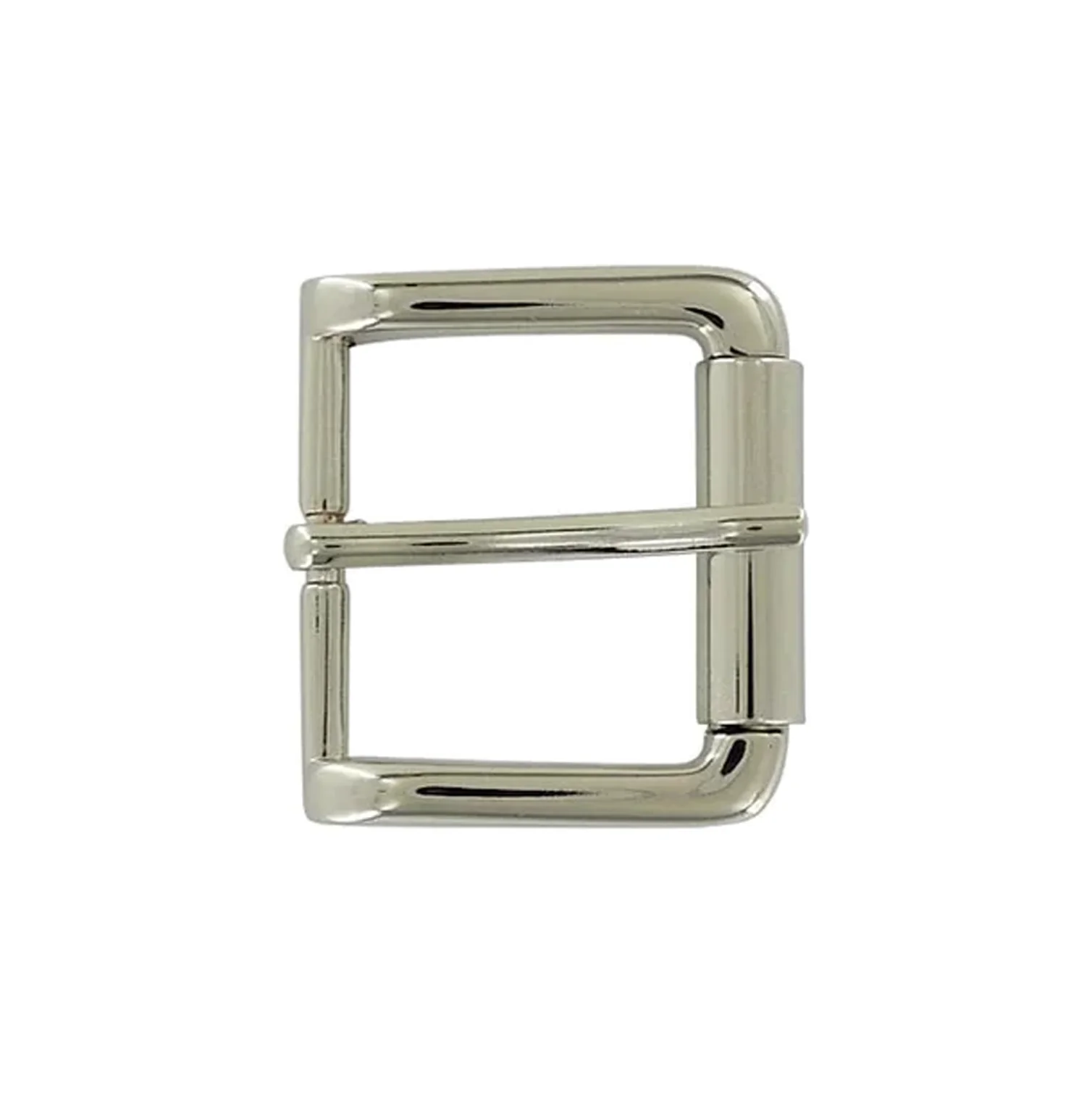1 1/2" Shiny Nickel, Heel Bar Buckle, Zinc Alloy, #C-2096-NIC