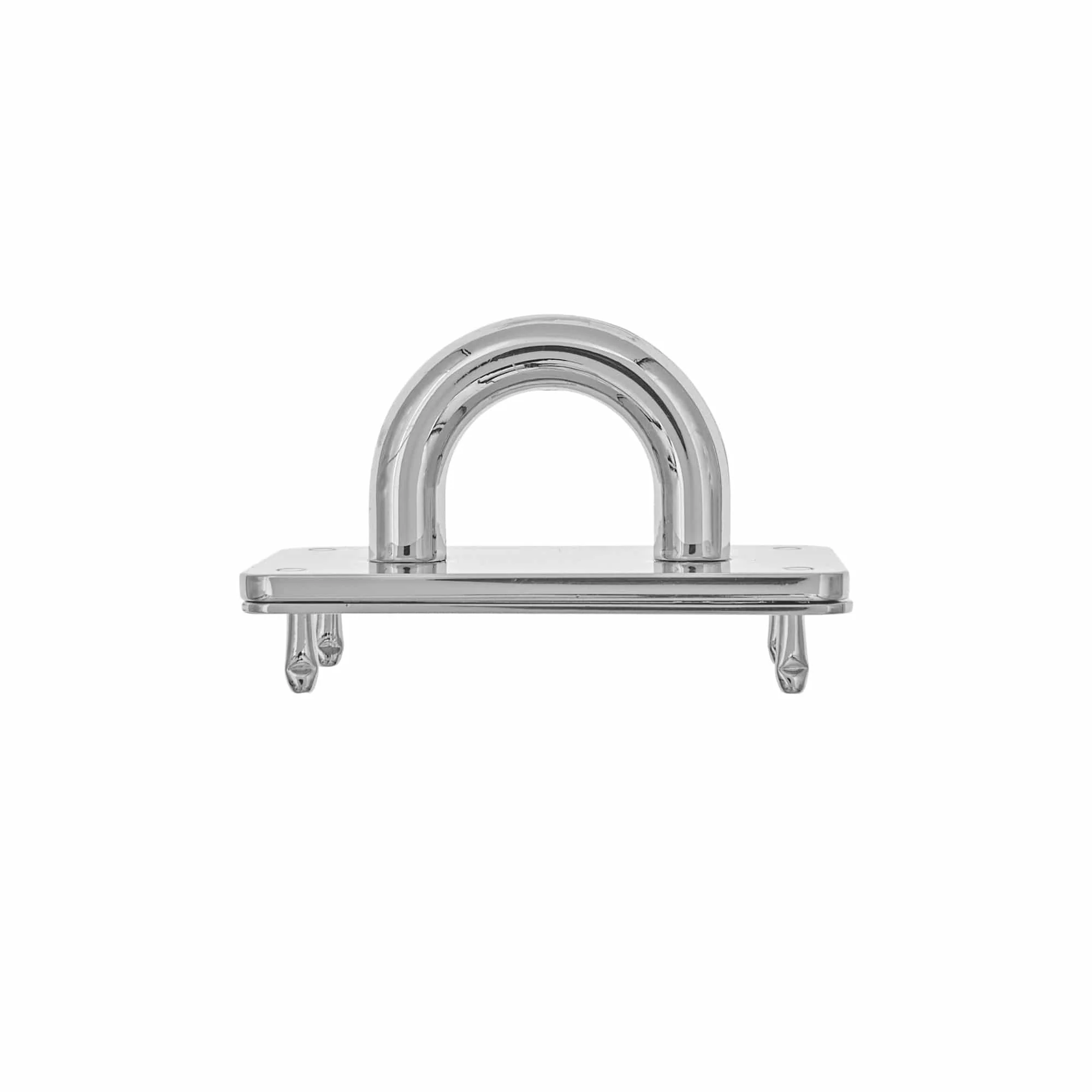 1 1/2' Shiny Nickel, Padlock Keeper, Handle Loop, Zinc Alloy, #SM-116