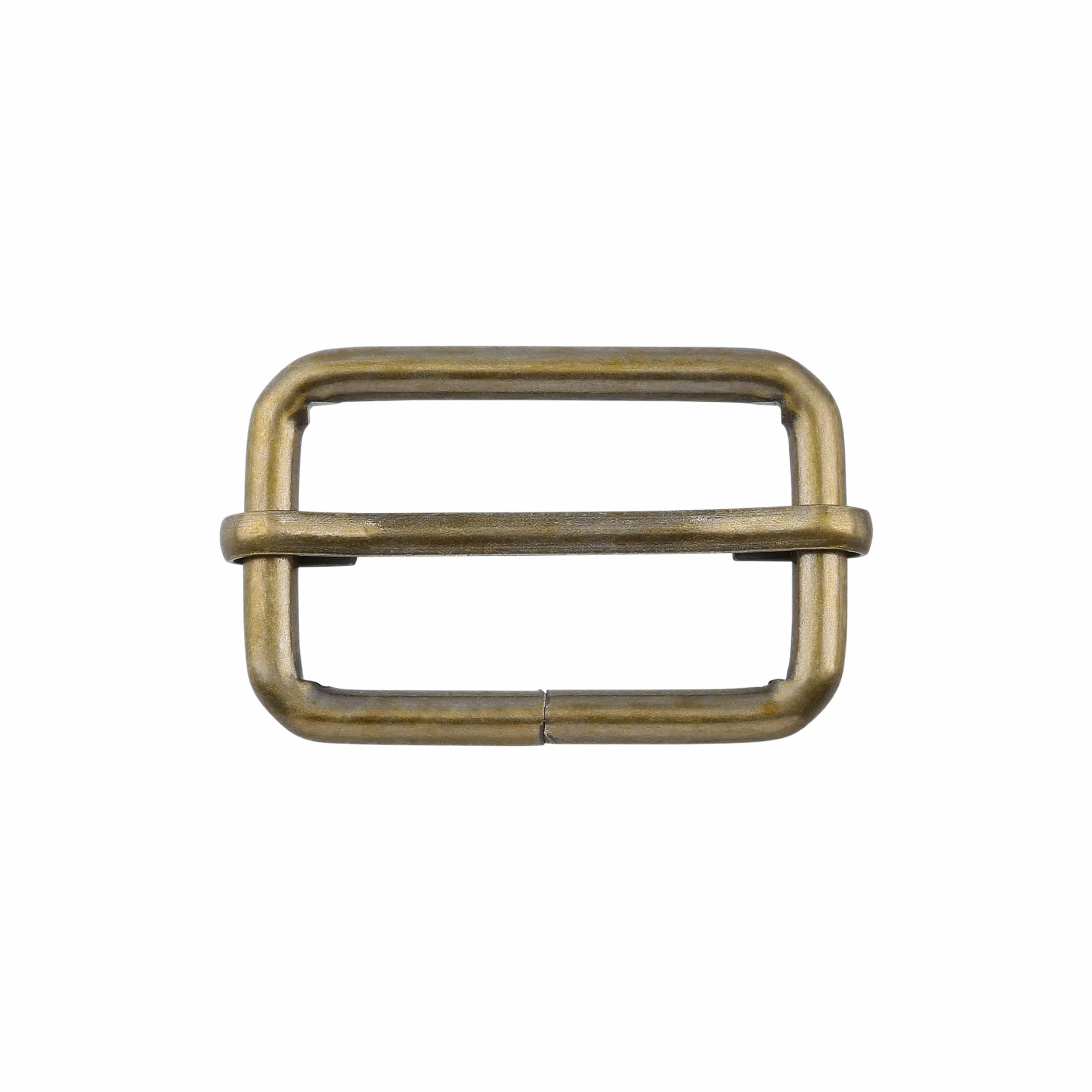 1 1/4" Antique Brass, Adjustable Strap Slide, Steel, #C-1661-ANTB