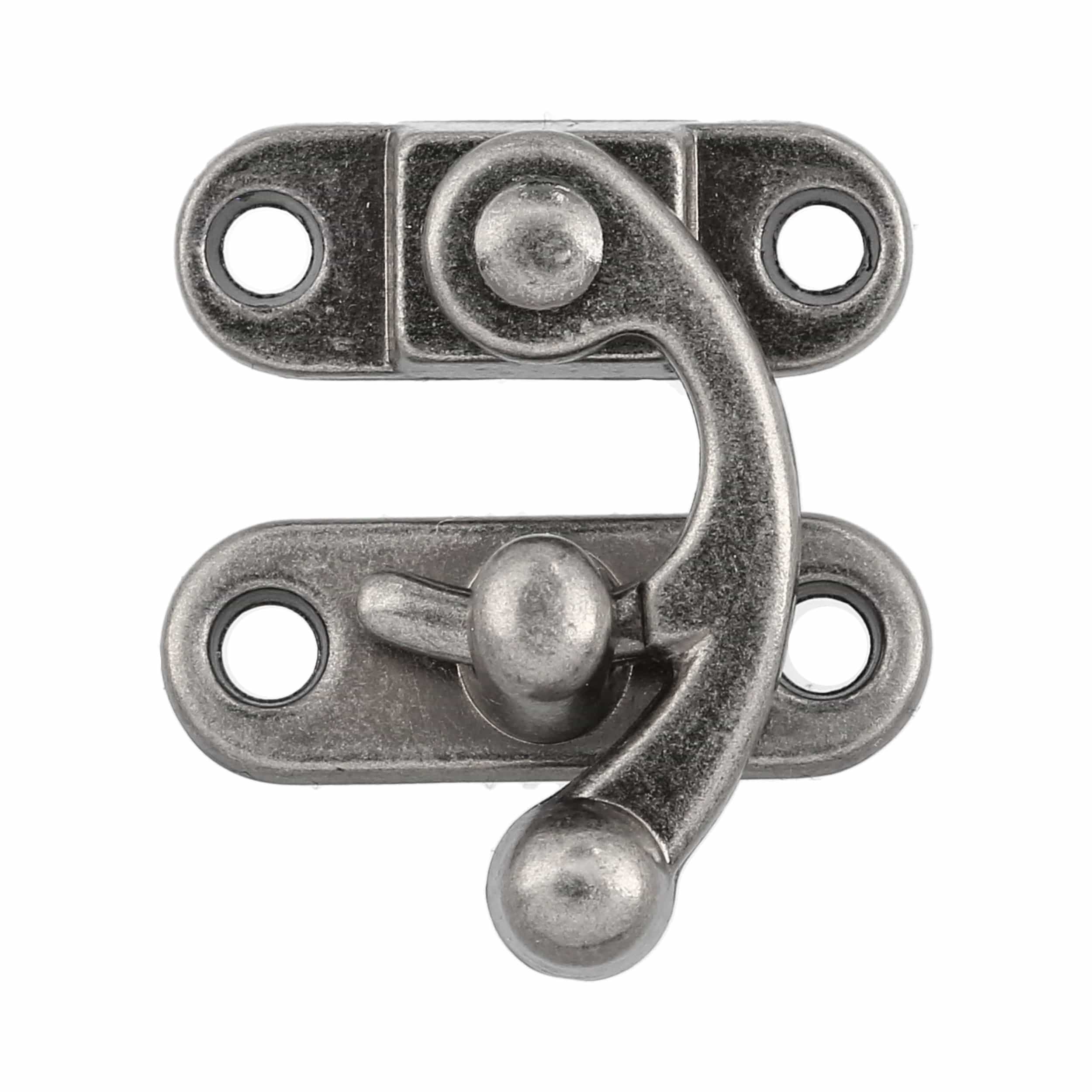 1 1/4" Antique Nickel, Box Closure, Zinc Alloy, #P-2433-ANTN