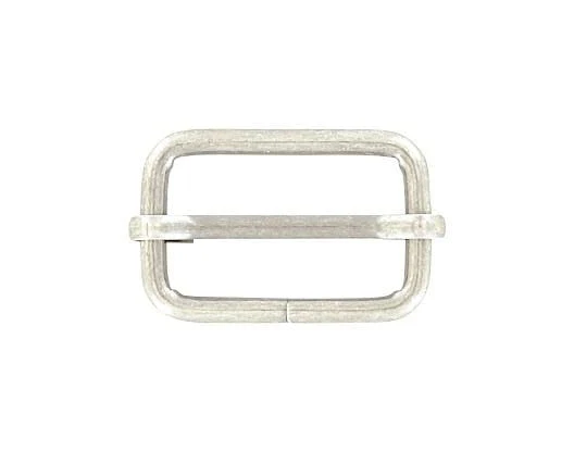 1 1/4" Antique Silver, Adjustable Strap Slide, Steel, #C-1661-ANTS