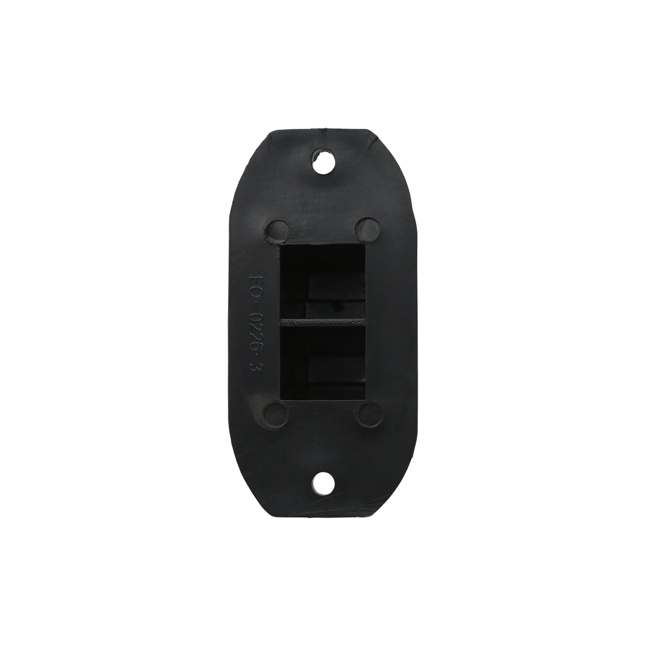 1 1/4" Black, Bottom Stud, Plastic, #L-3150