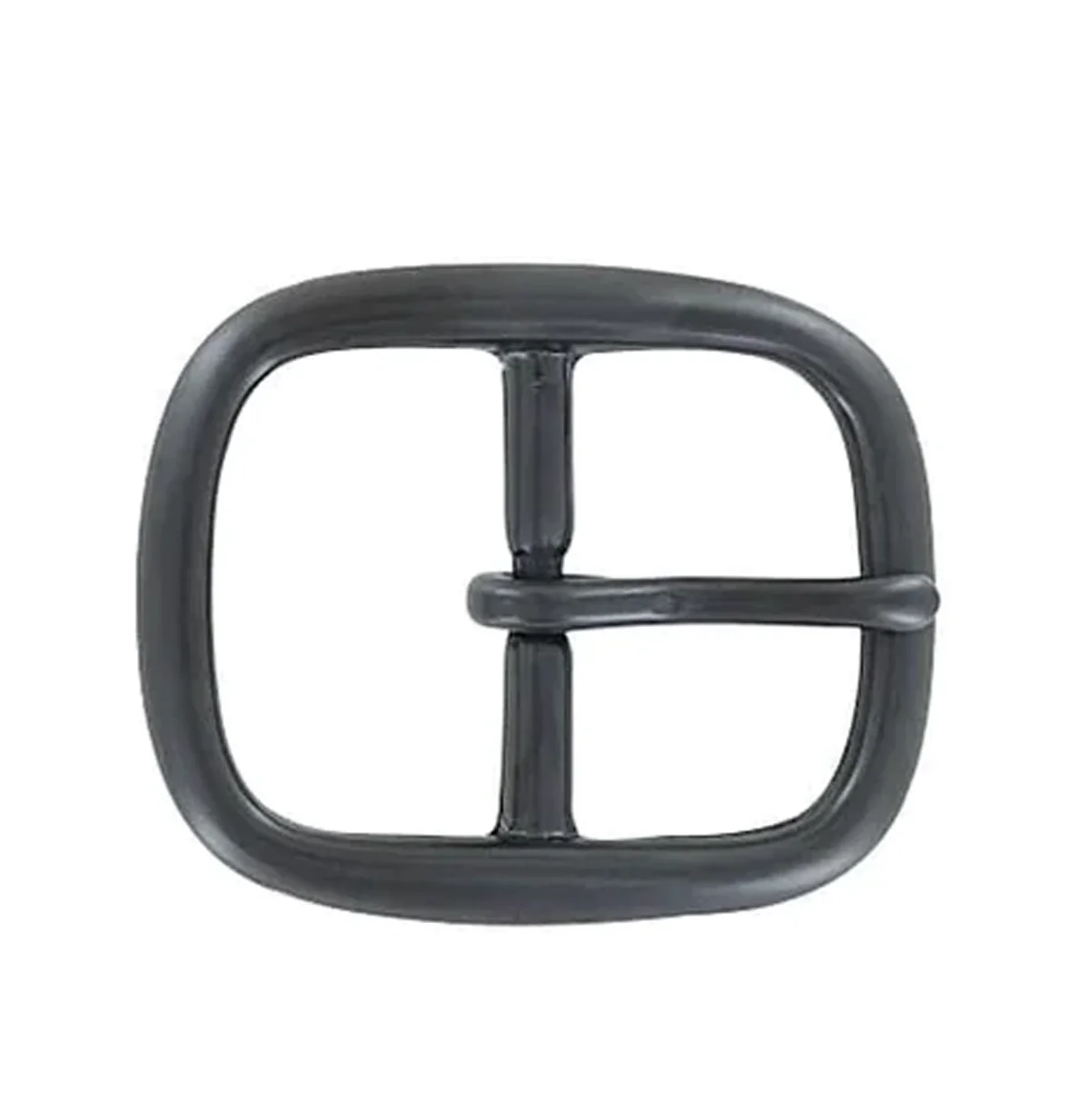 1 1/4" Black, Center Bar Buckle, Solid Brass, #C-1341-BLK