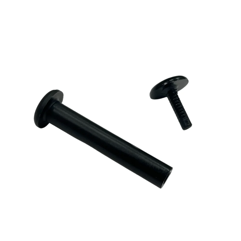1 1/4" Black, Post & Cap, Plastic, #L-1694-1-1-4