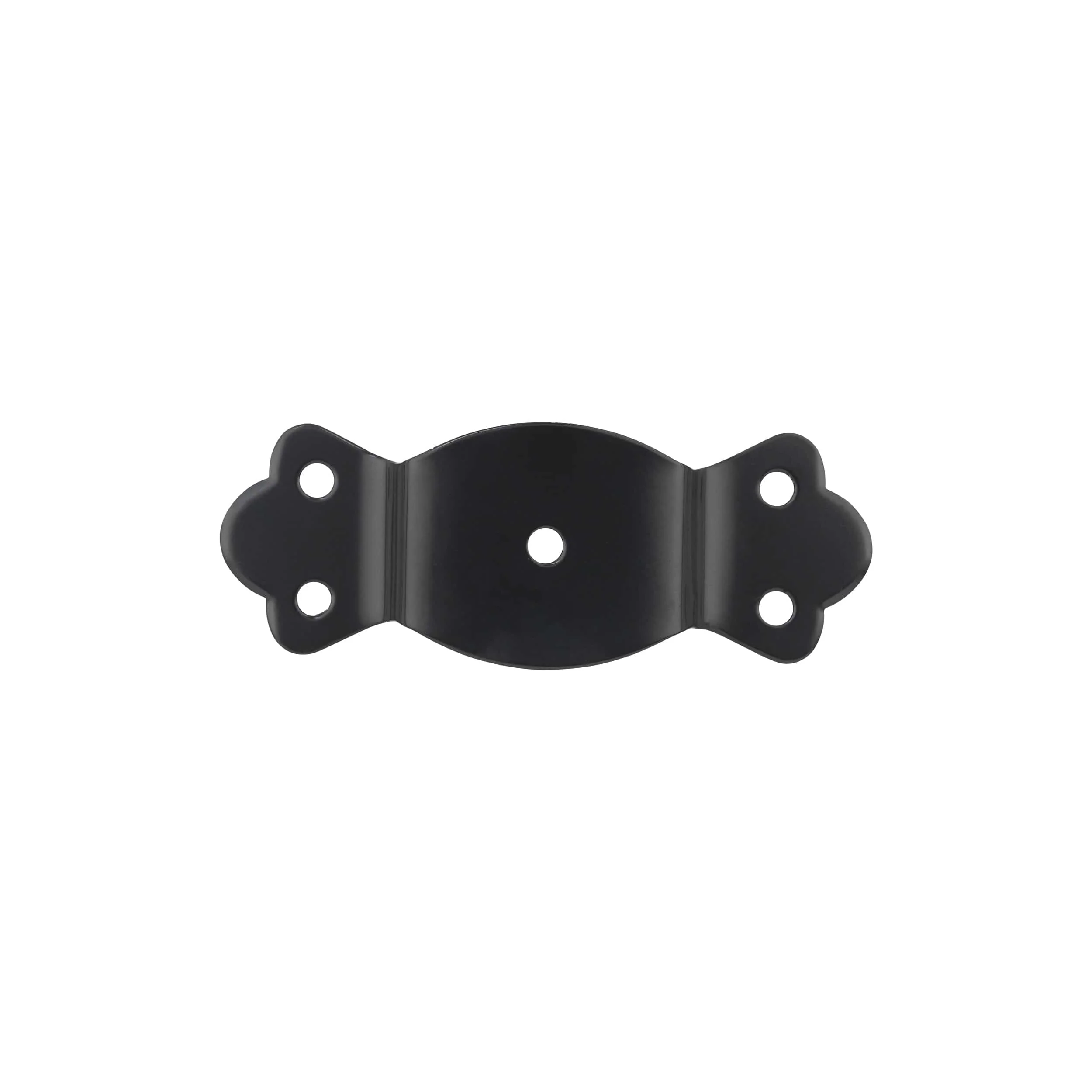 1 1/4" Black, Round Edge Trunk Handle Loop No Nail, Steel, #G-18-BLK