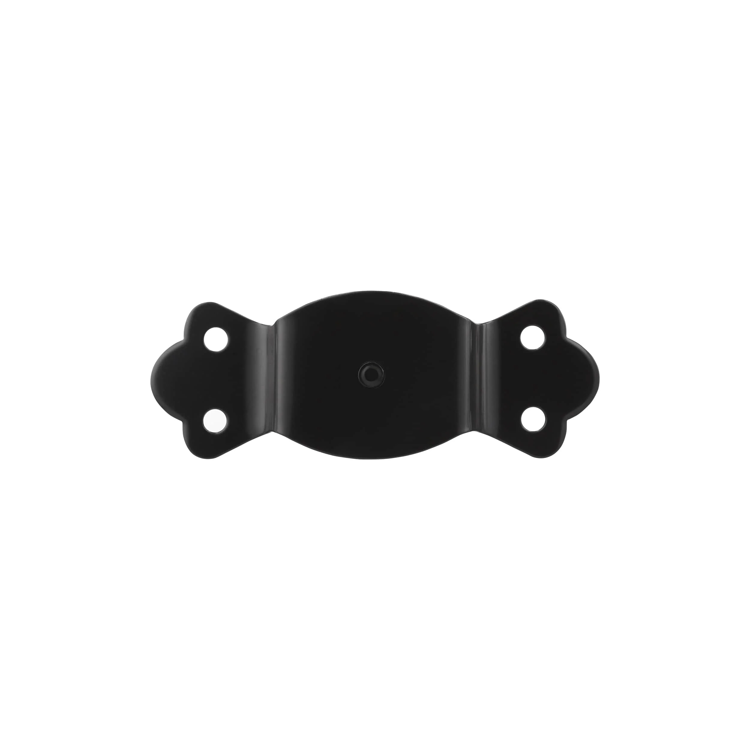 1 1/4" Black, Round Edge Trunk Handle Loop with Nail, Steel, #G-17-BLK