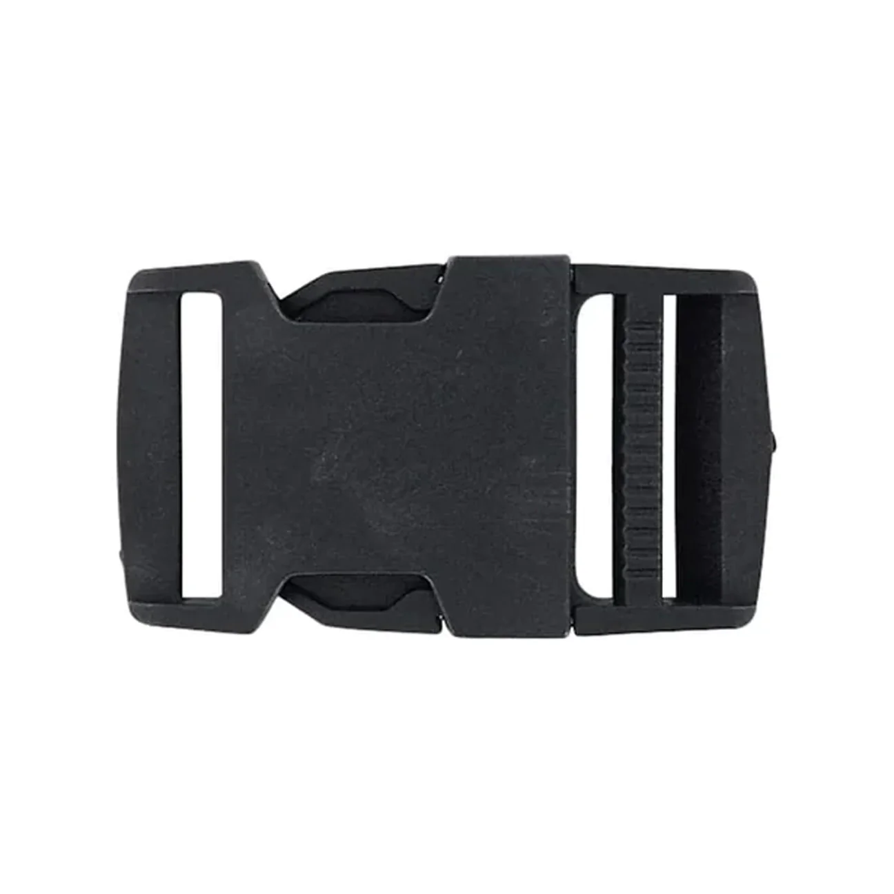1 1/4" Black, Side Squeeze Buckle, Plastic, #SS-1-1-4