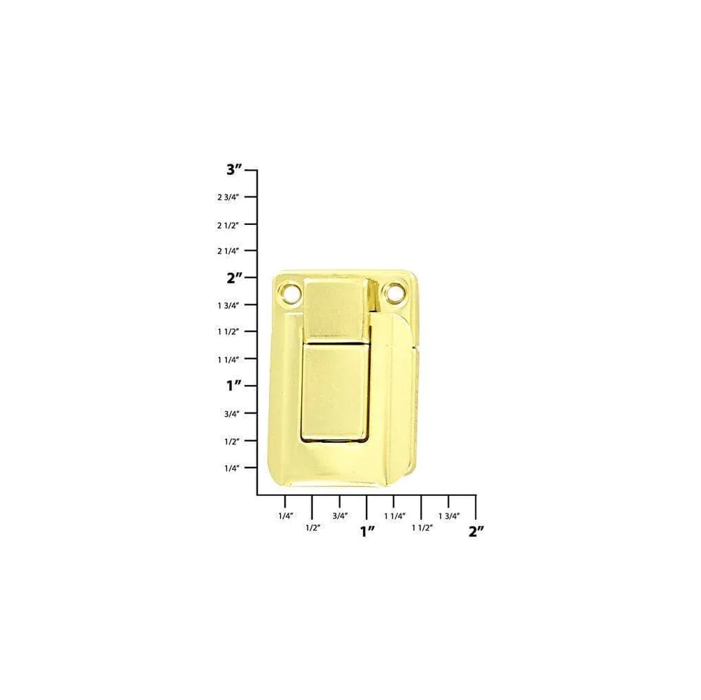 1 1/4" Brass, Catch Plate, Steel, #L-2046-BP