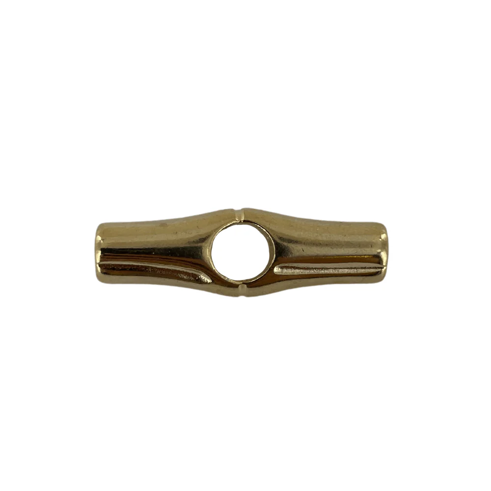 1 1/4" Lt Gold, Strap End Toggle, Zinc Alloy, #P-3086-LTGOLD