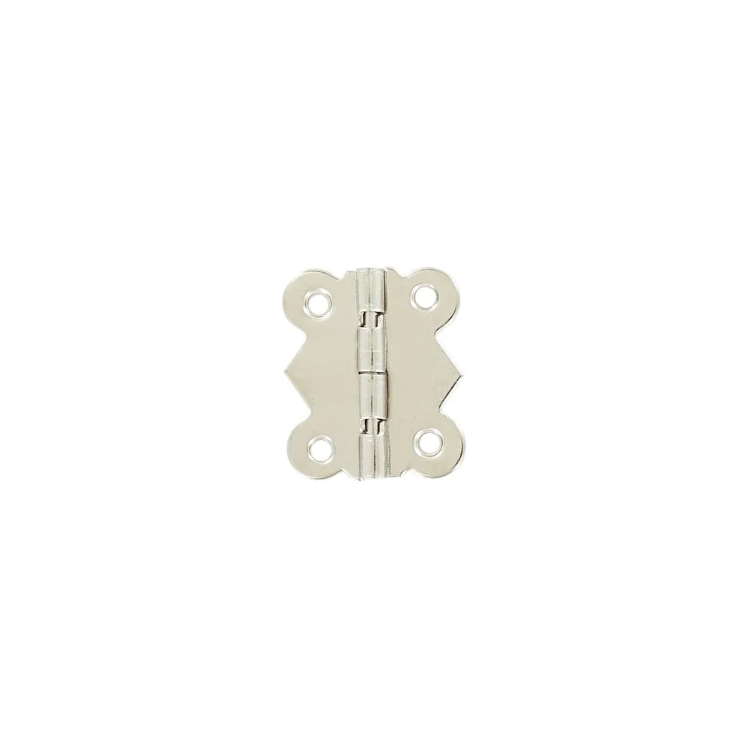 1 1/4" Nickel, Box/Case Stop Hinge Plate, Zinc Alloy, #P-2466-NP