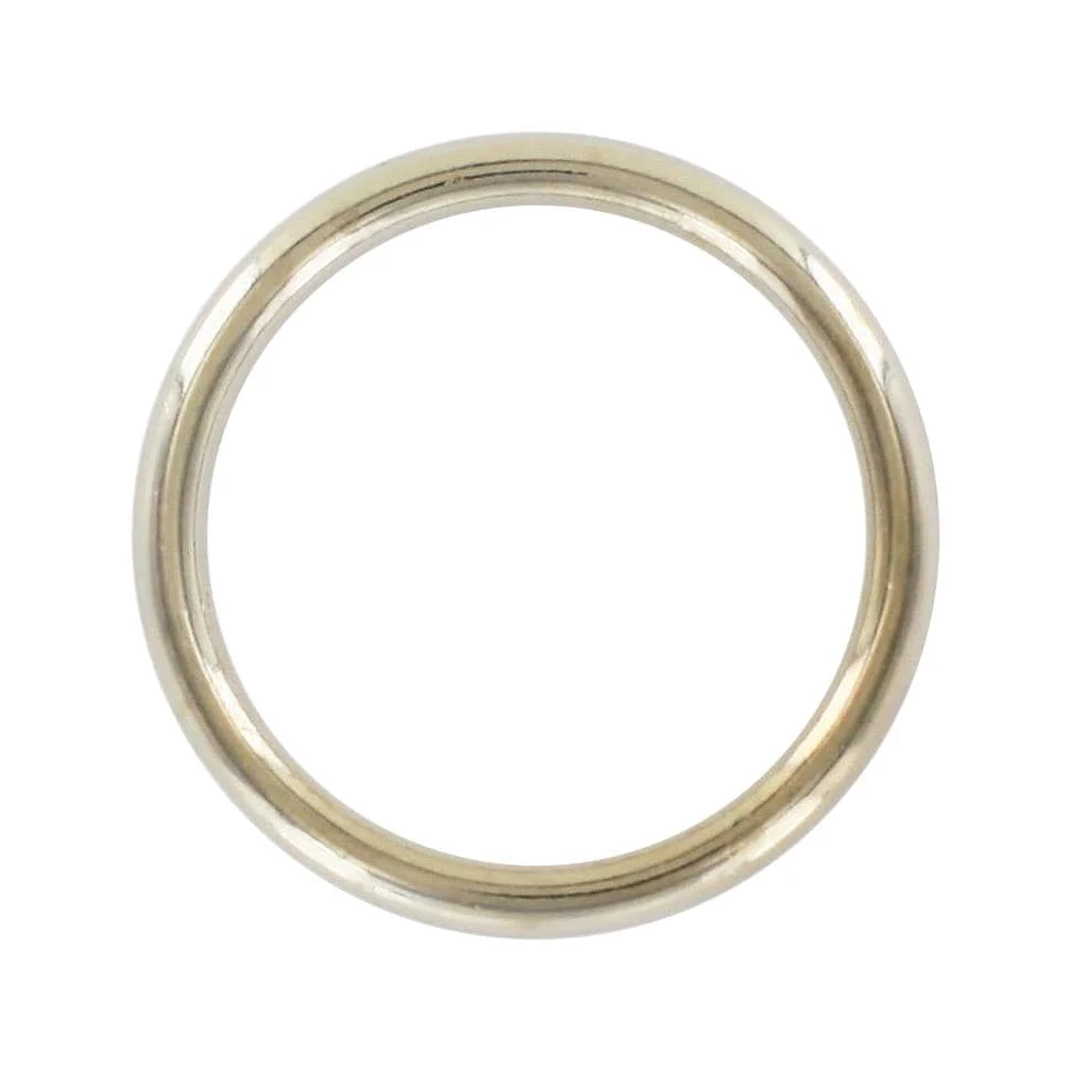 1 1/4" Nickel, Cast Round Ring, Zinc Alloy, #A-235-NP